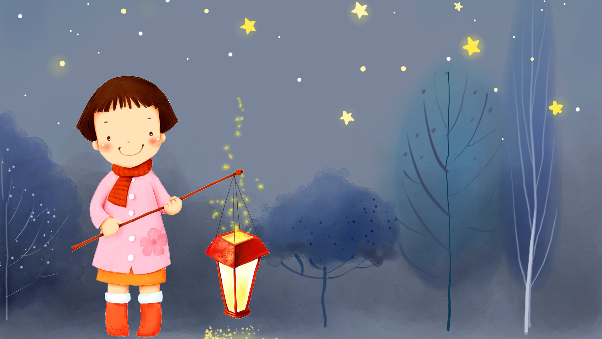 Девочка с фонарем