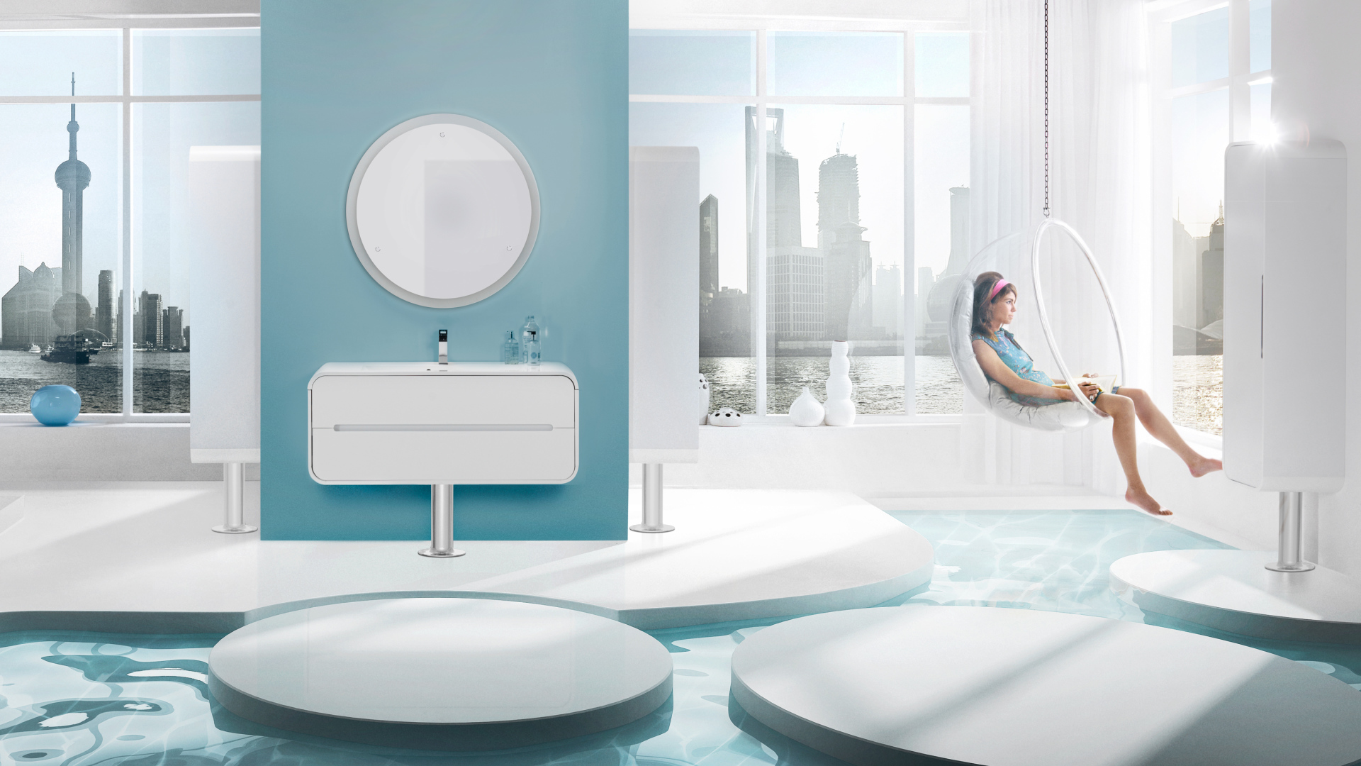 Хай-тек в ванной