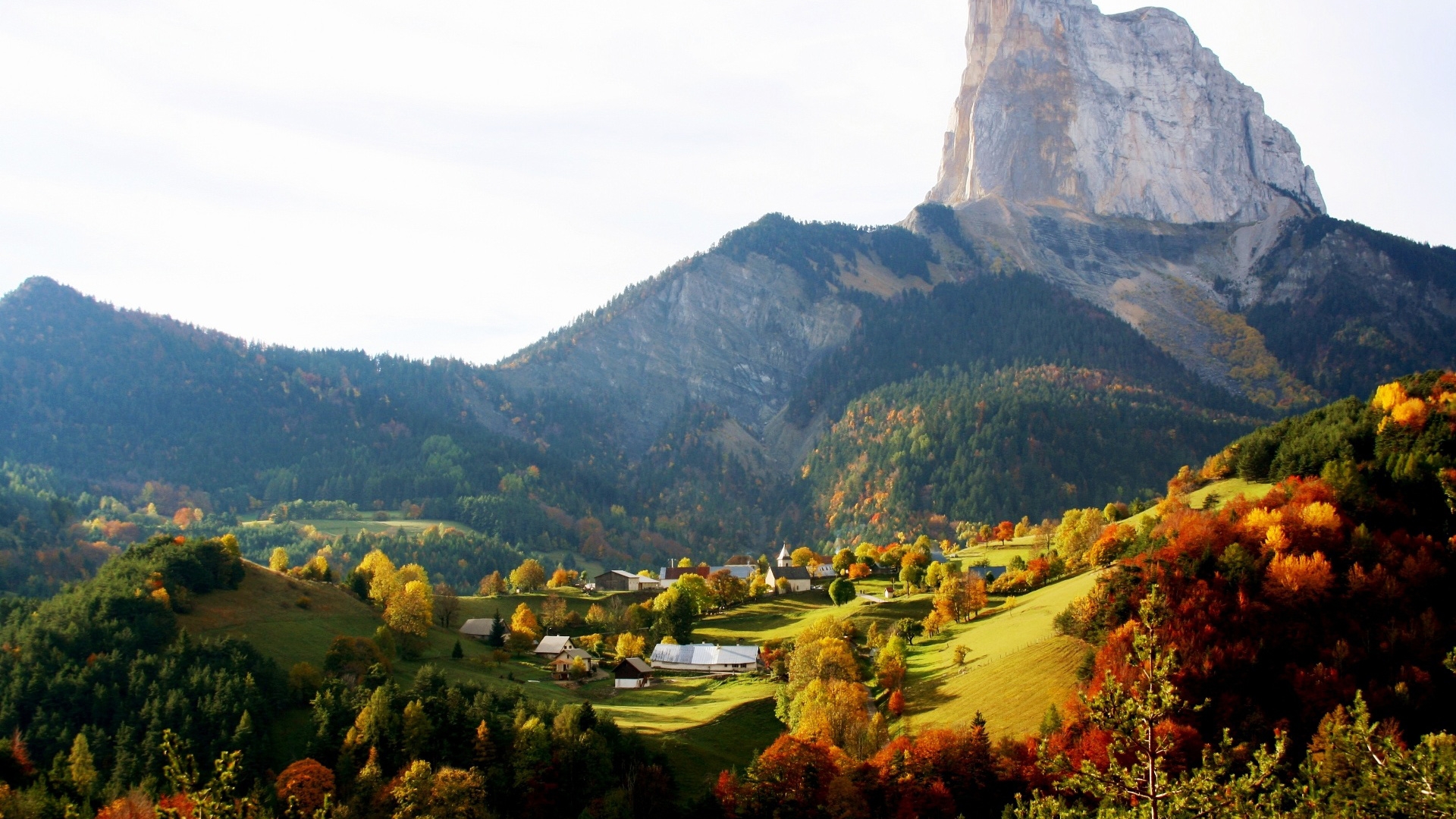 Осенний горный пейзаж