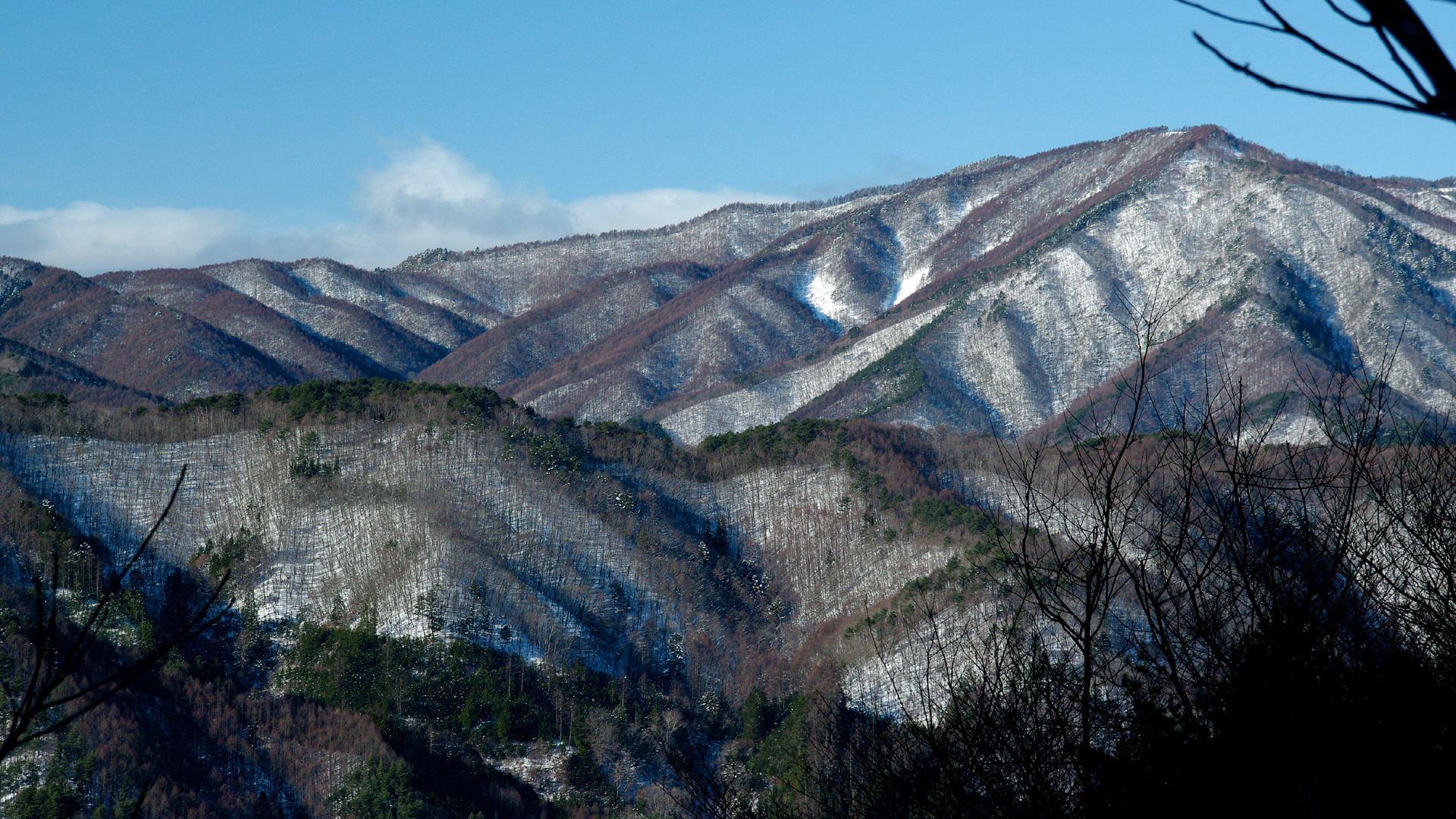 Заснеженные горы