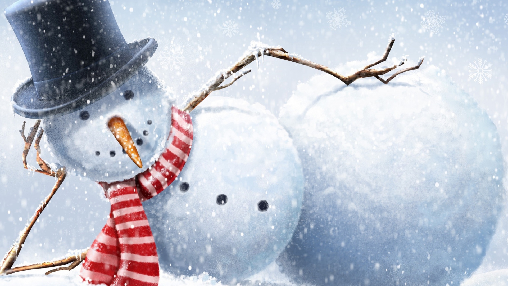 Снеговик на отдыхе