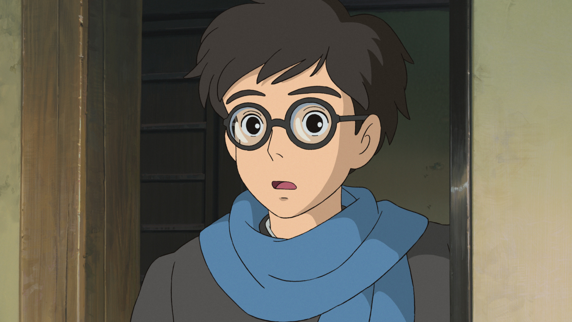 Miyazaki Kaze tachinu, a boy with glasses