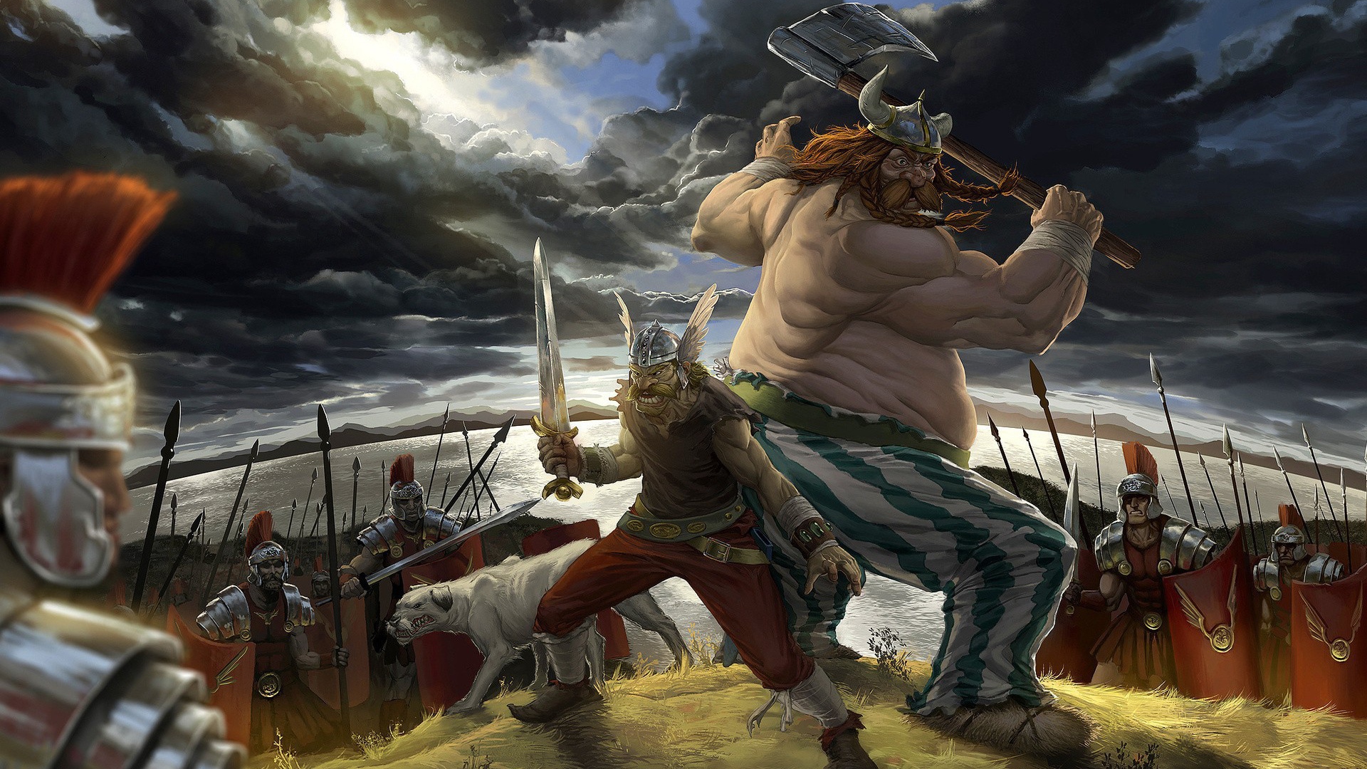 Астерикс и обеликс против Римлян