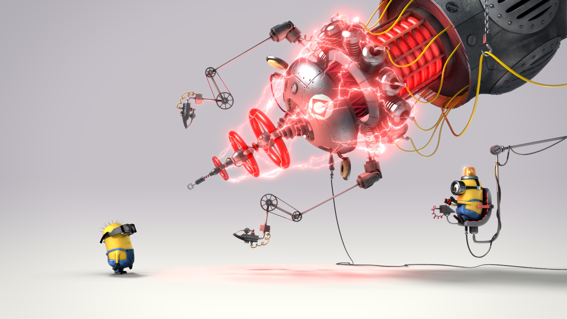 Миньоны гигантский лазер