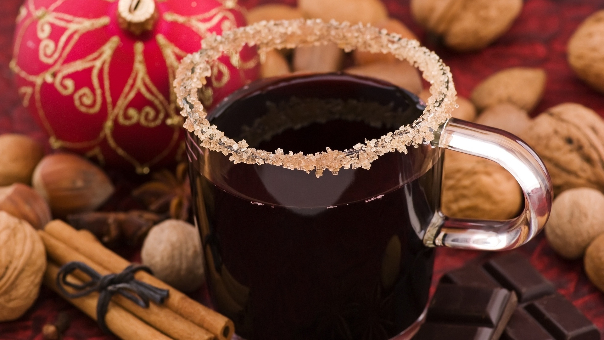 Шоколад и вкусный напиток на рождество