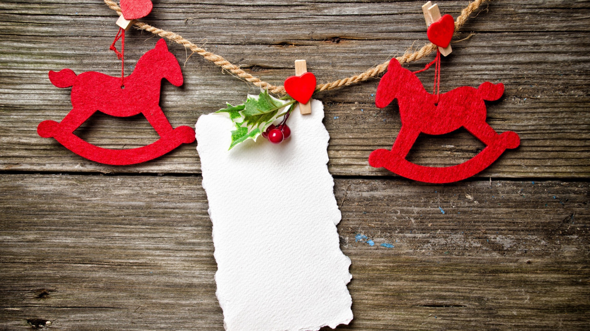 Декорации на деревянном фоне на рождество