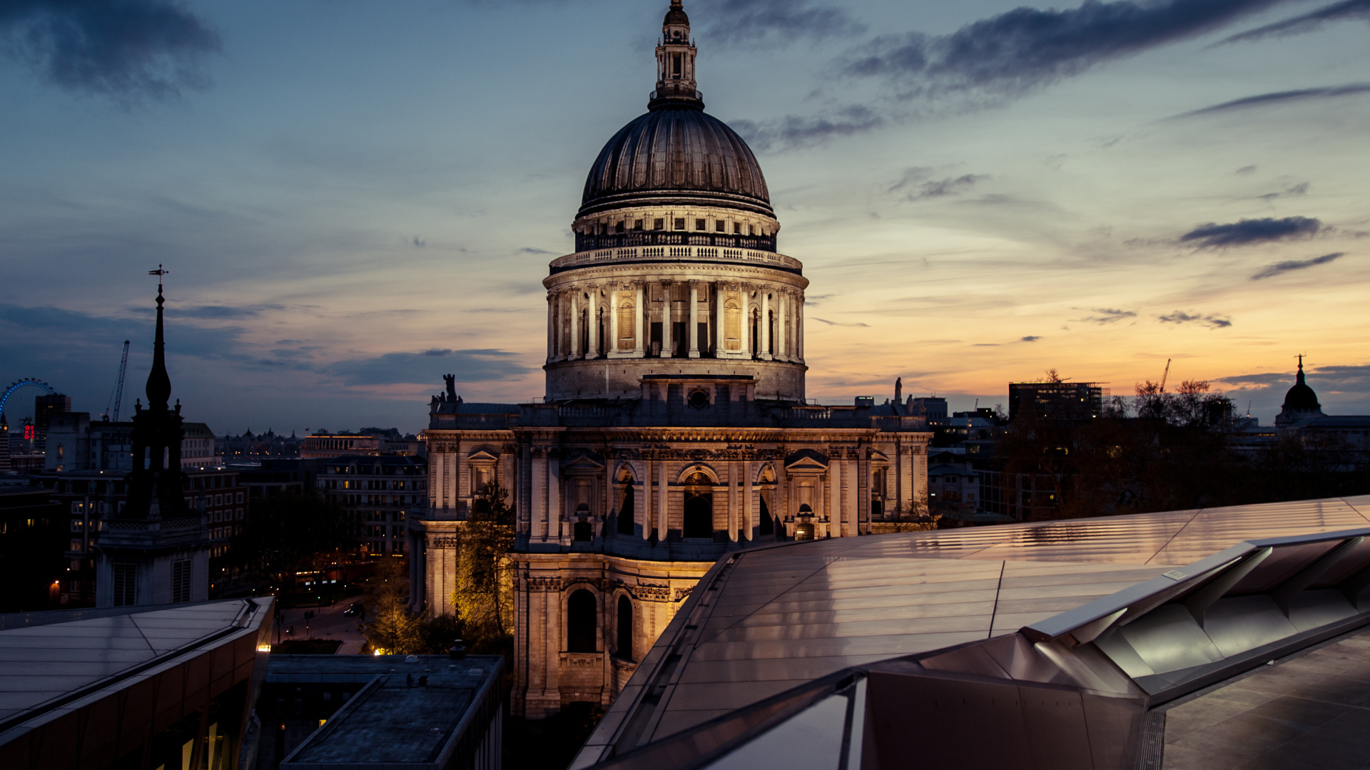 Вид на Лондон с крыши