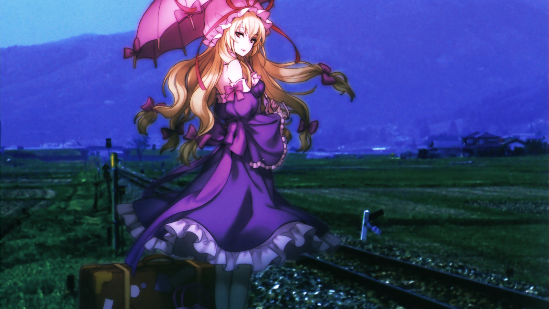 Девушка ждет поезд