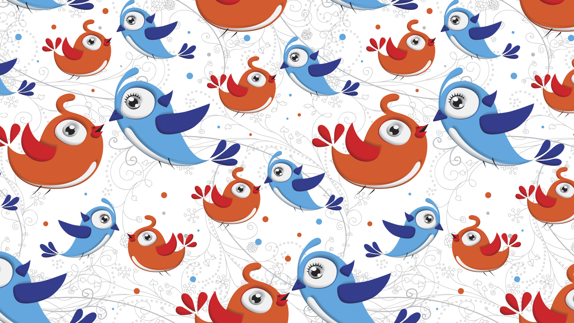 Текстура с птичками