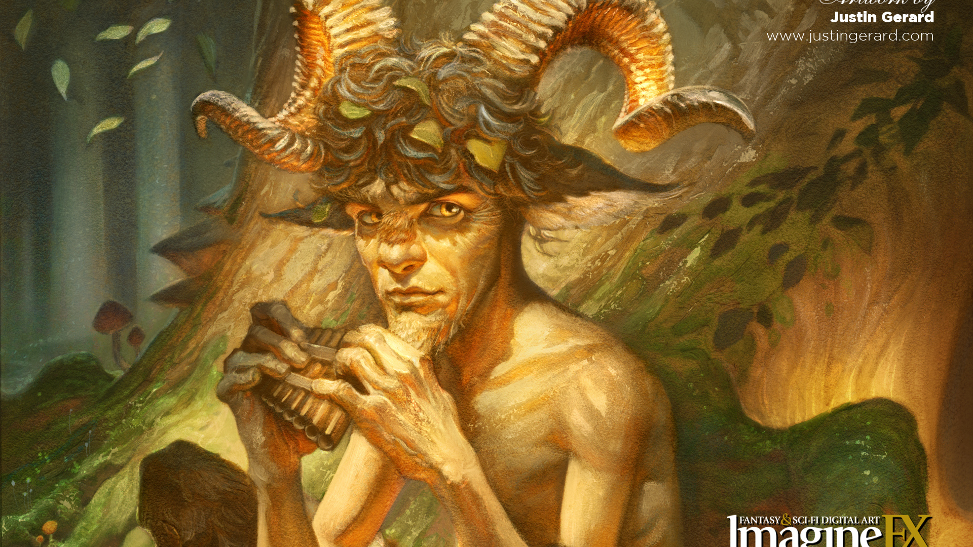 Человек с рогами