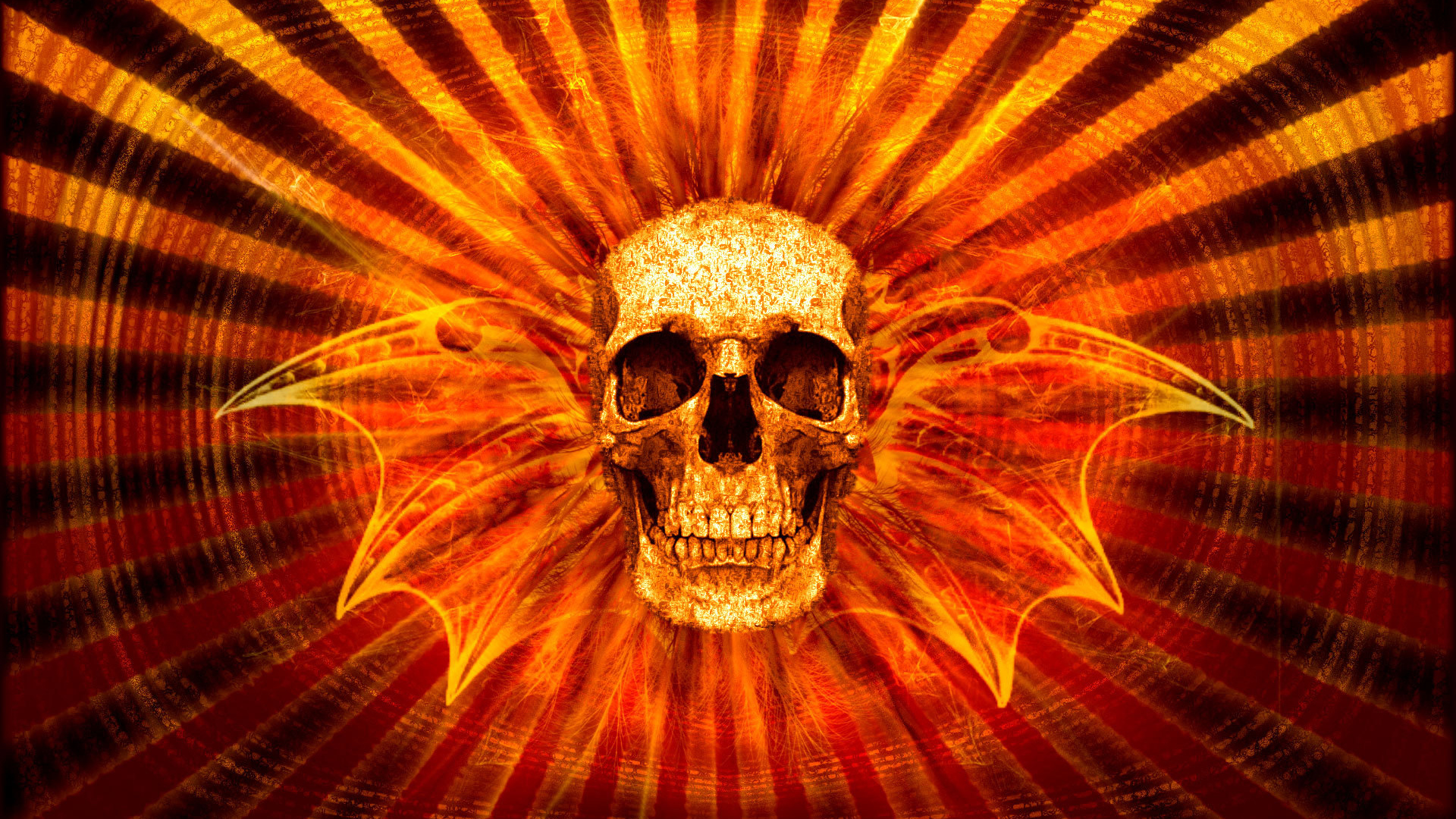 Череп с крыльями