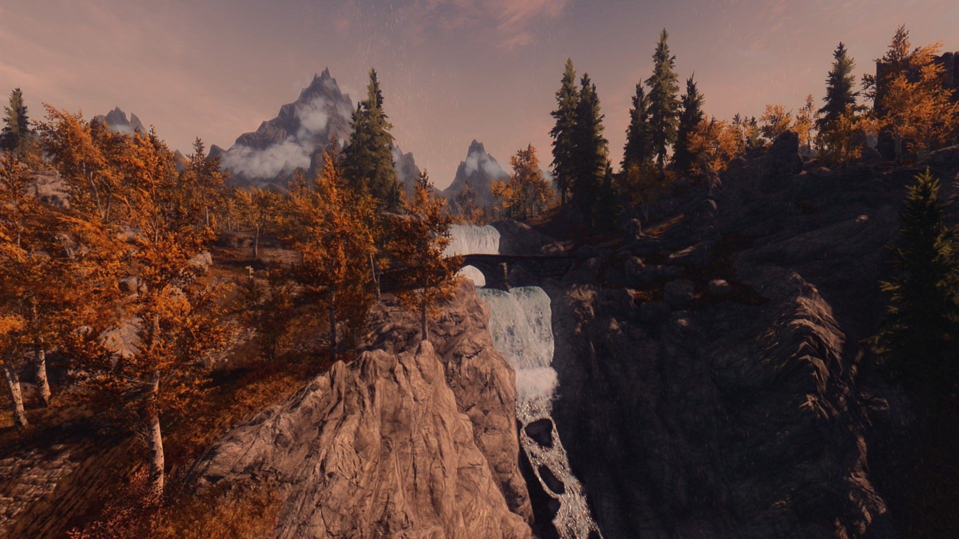 Осенний пейзаж из видео игры