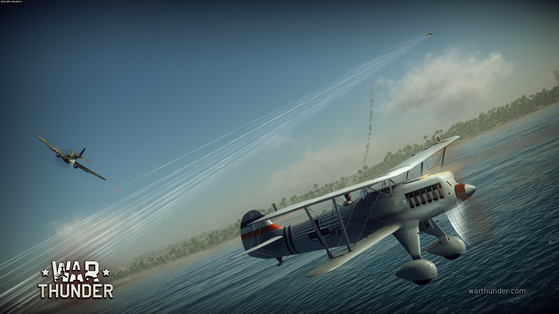 War Thunder Пролет над морем