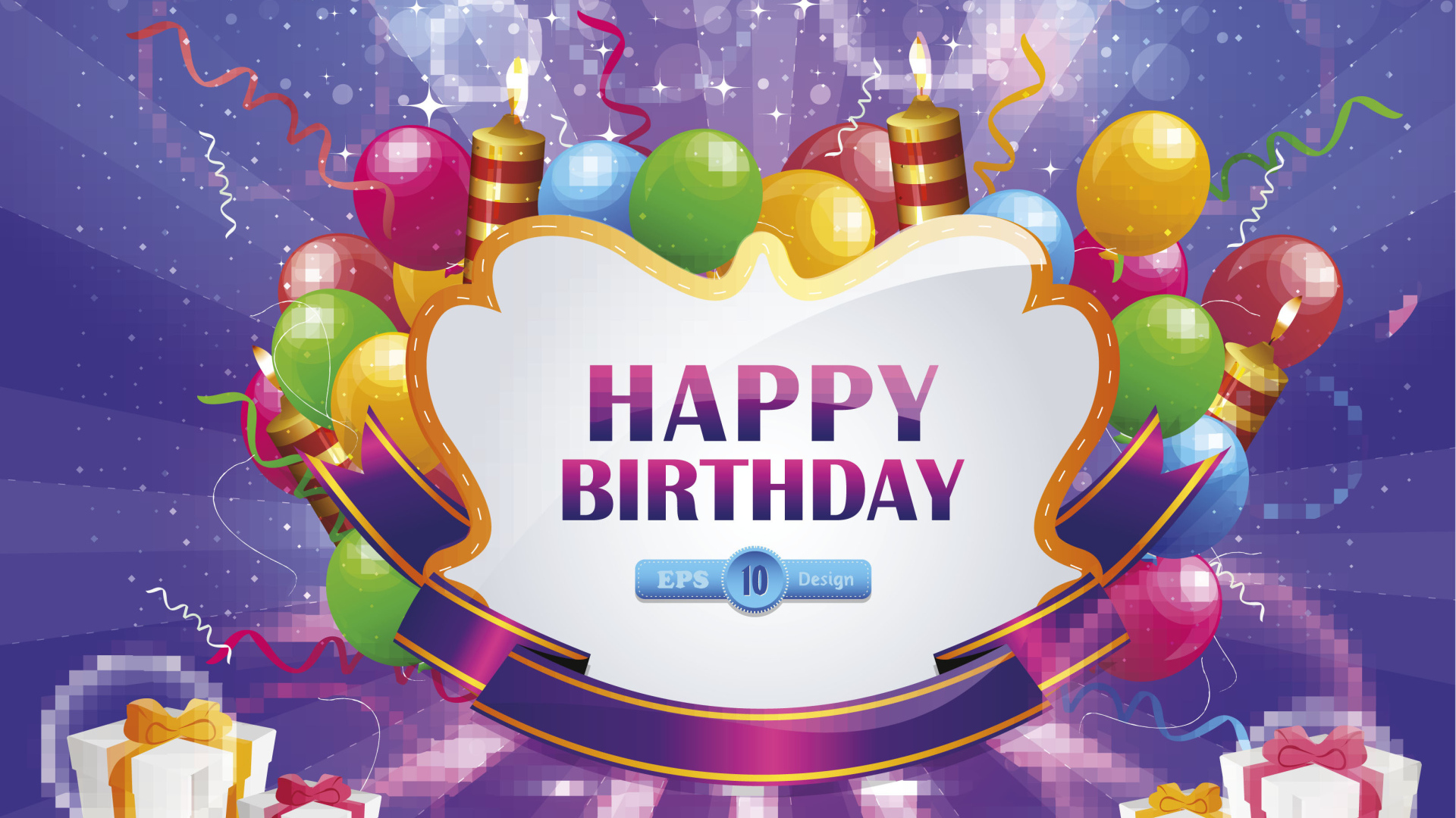 Красивая картинка с поздравлением на день рождения