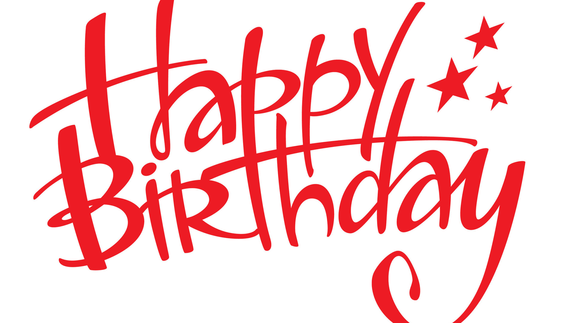 Поздравление на день рождения красными буквами