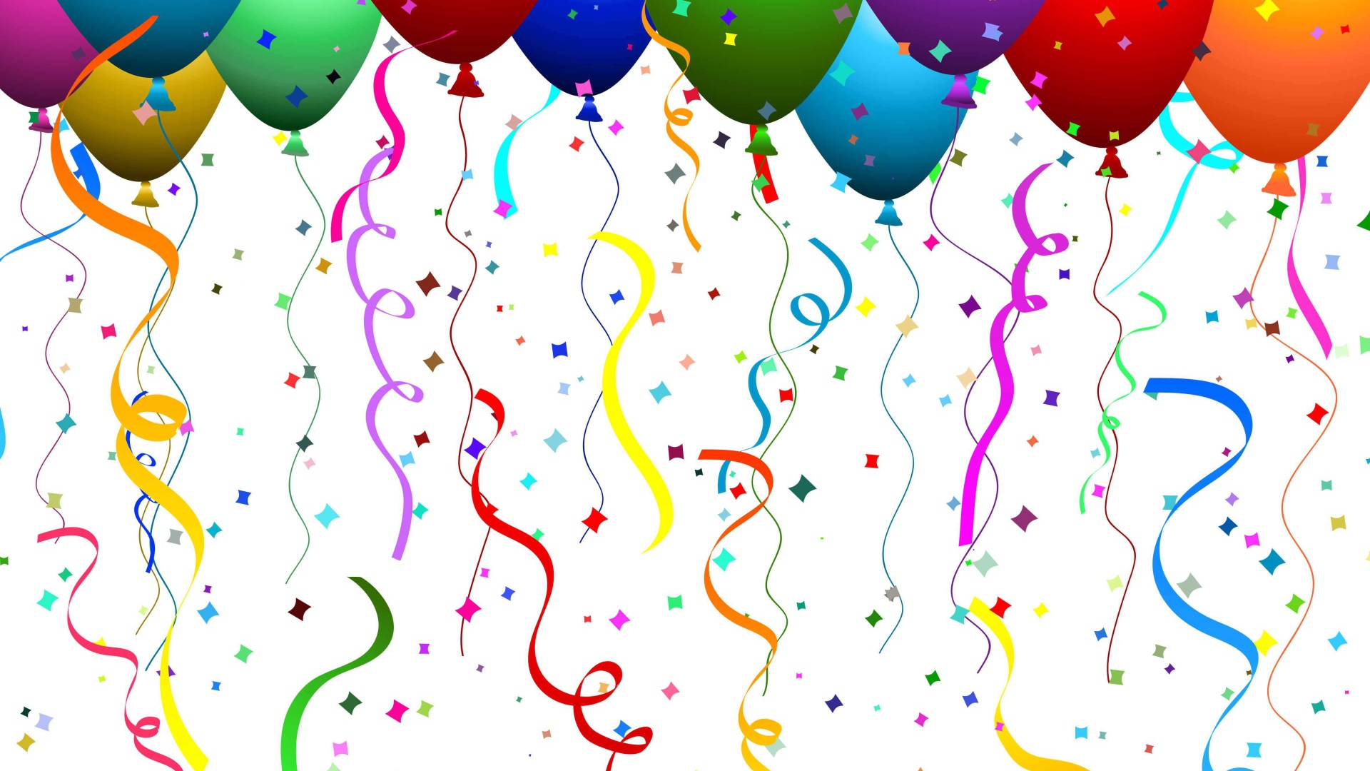 Картинка с шарами на день рождения