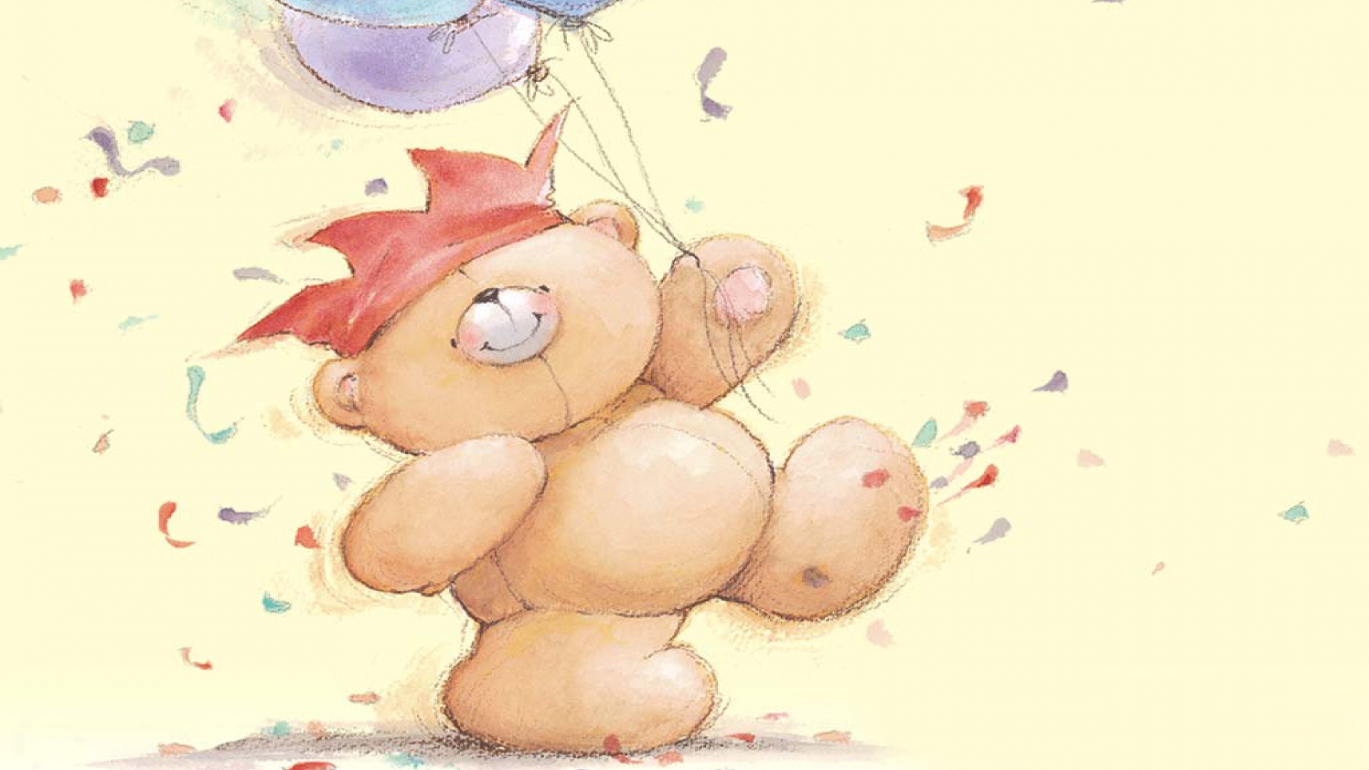 Плюшевый медведь идёт на день рождения