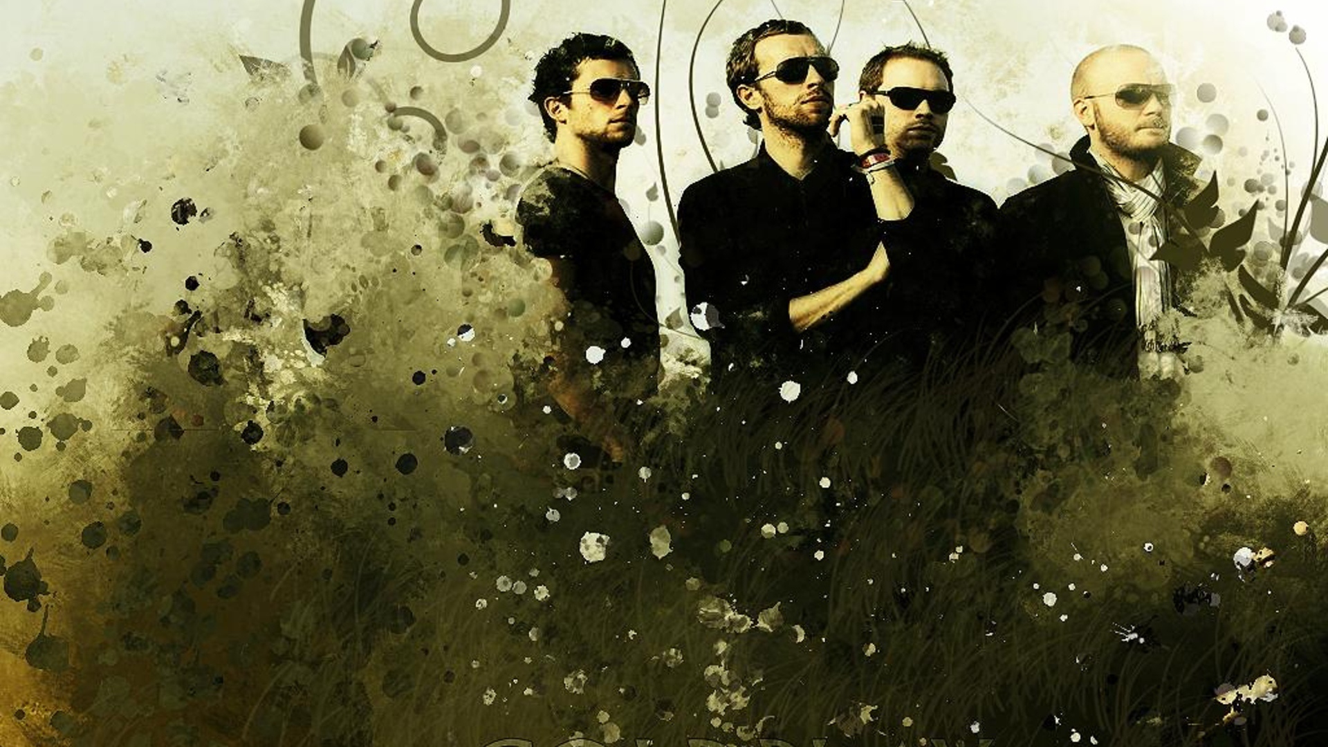 Coldplay в зеленом саду