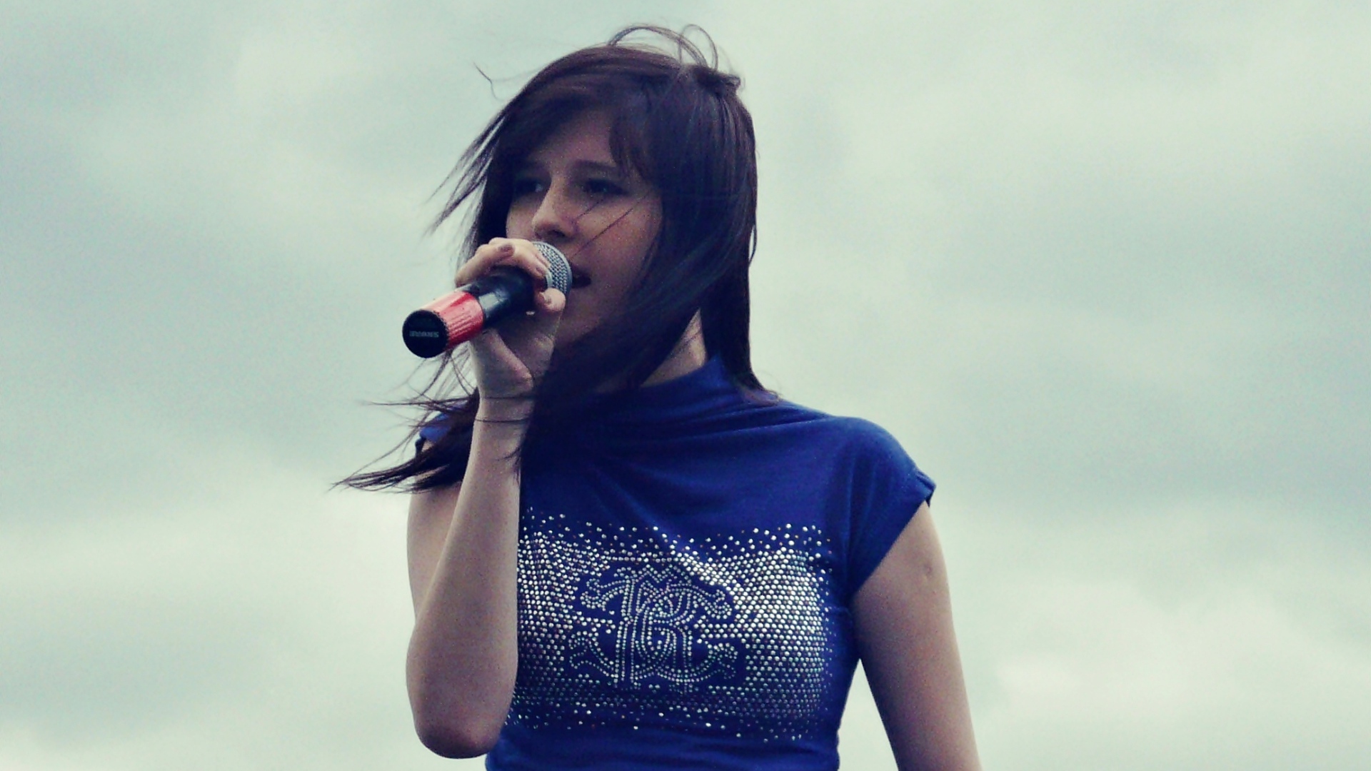 Эльвира Т поет на концерте