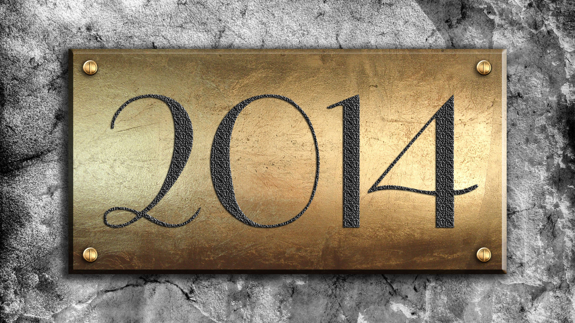 2014 на табличке