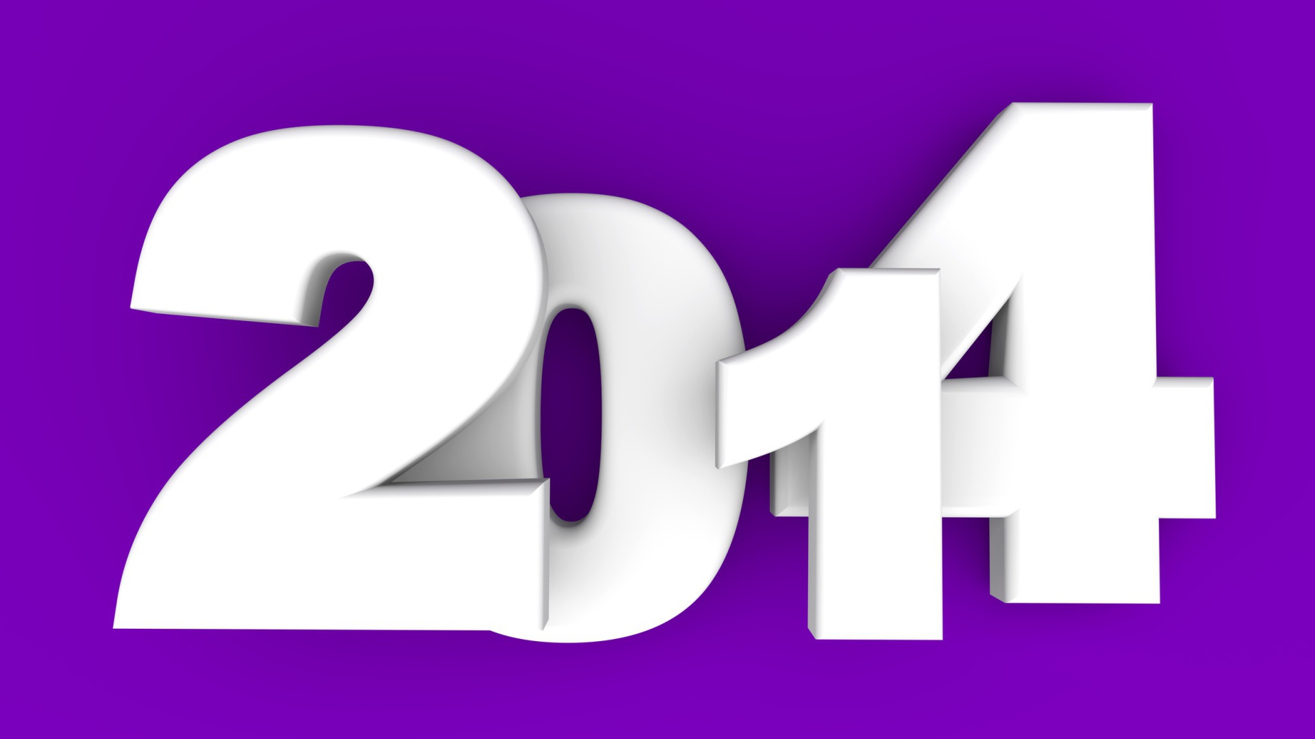 2014, фиолетовый фон