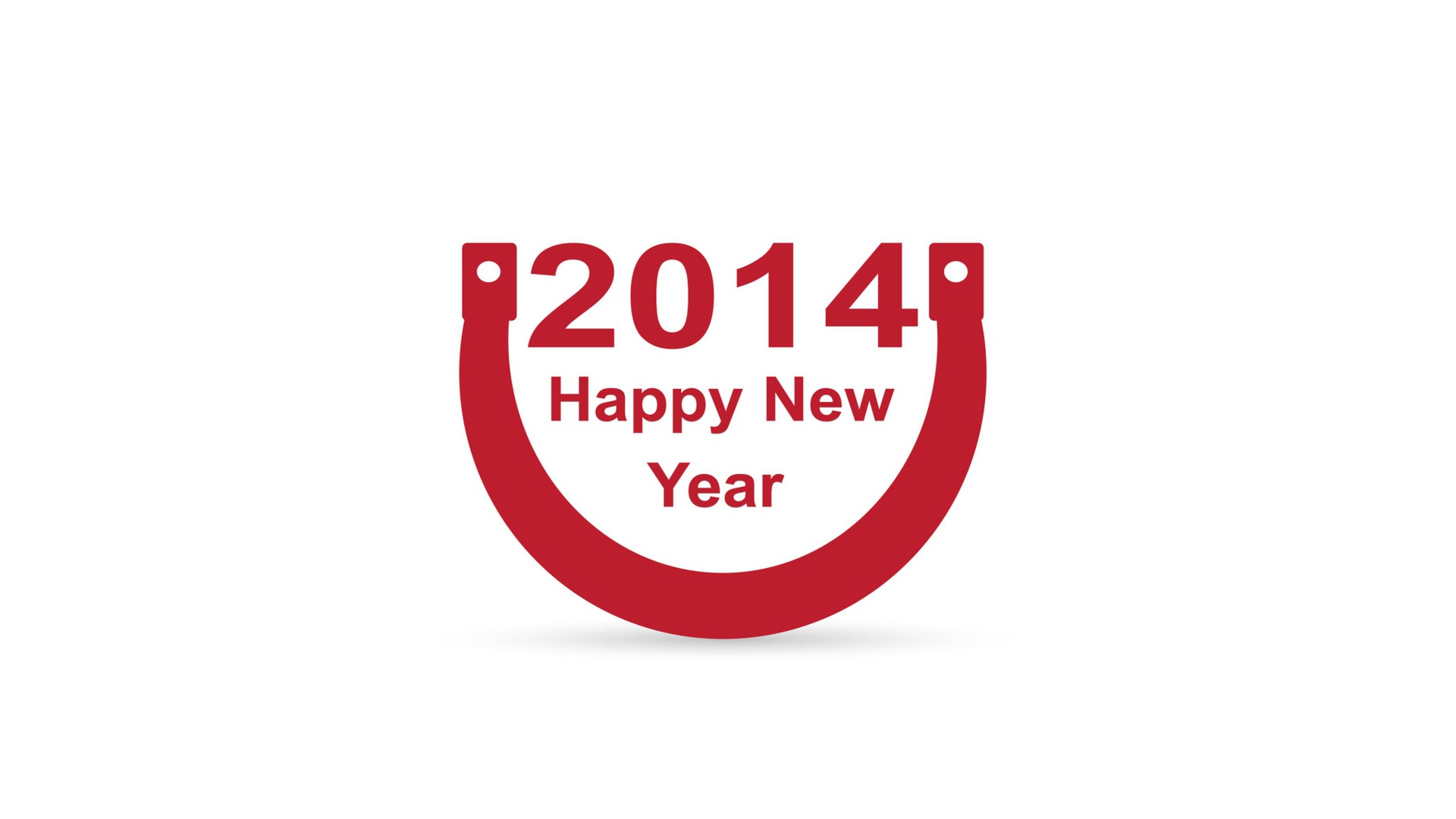 Счастливого нового 2014 года и подкова