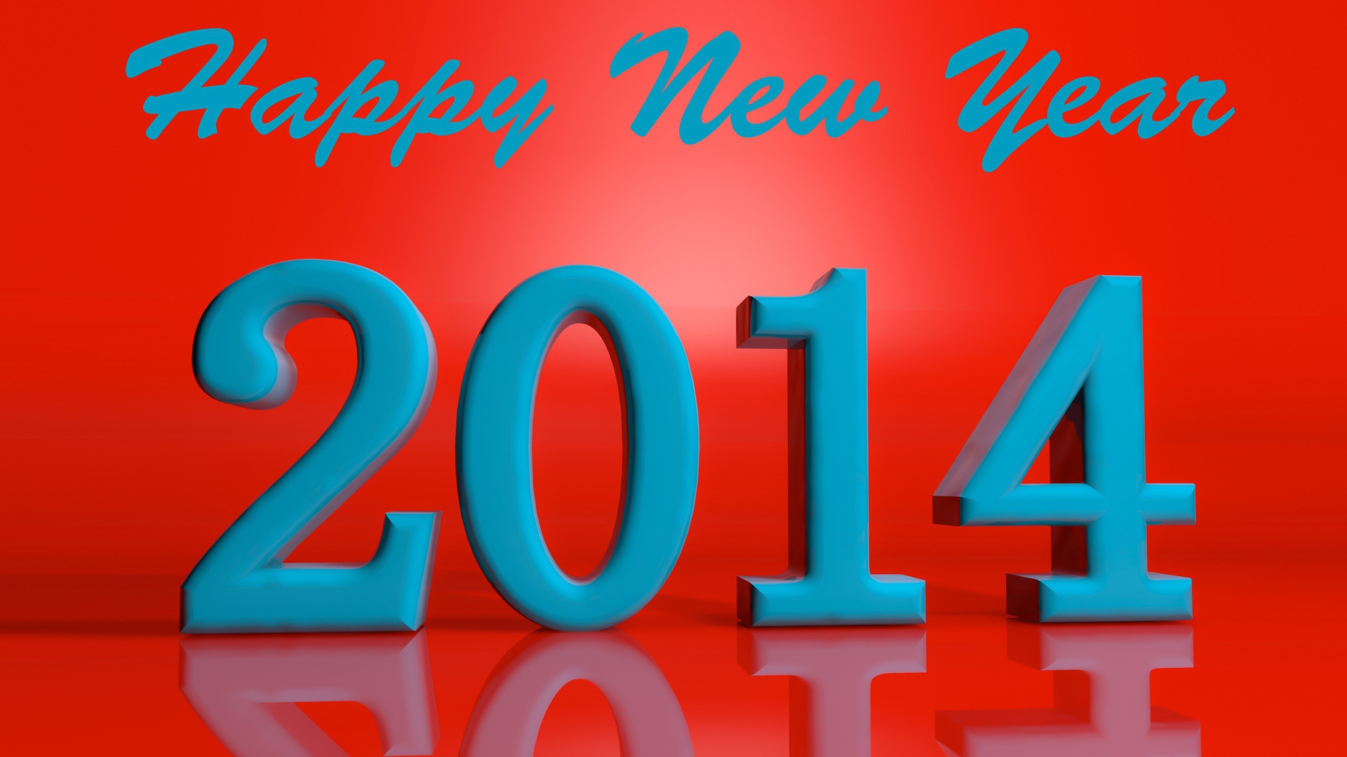 Счастливого нового 2014 года на красном фоне
