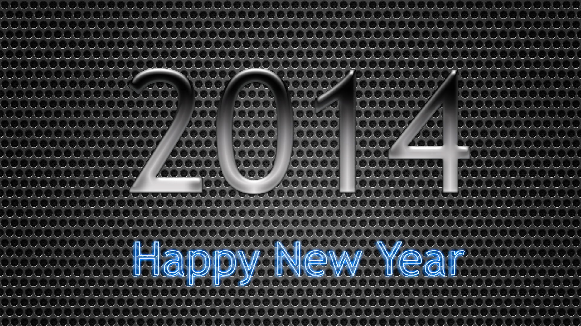 Счастливого нового 2014 года, неоновый цвет