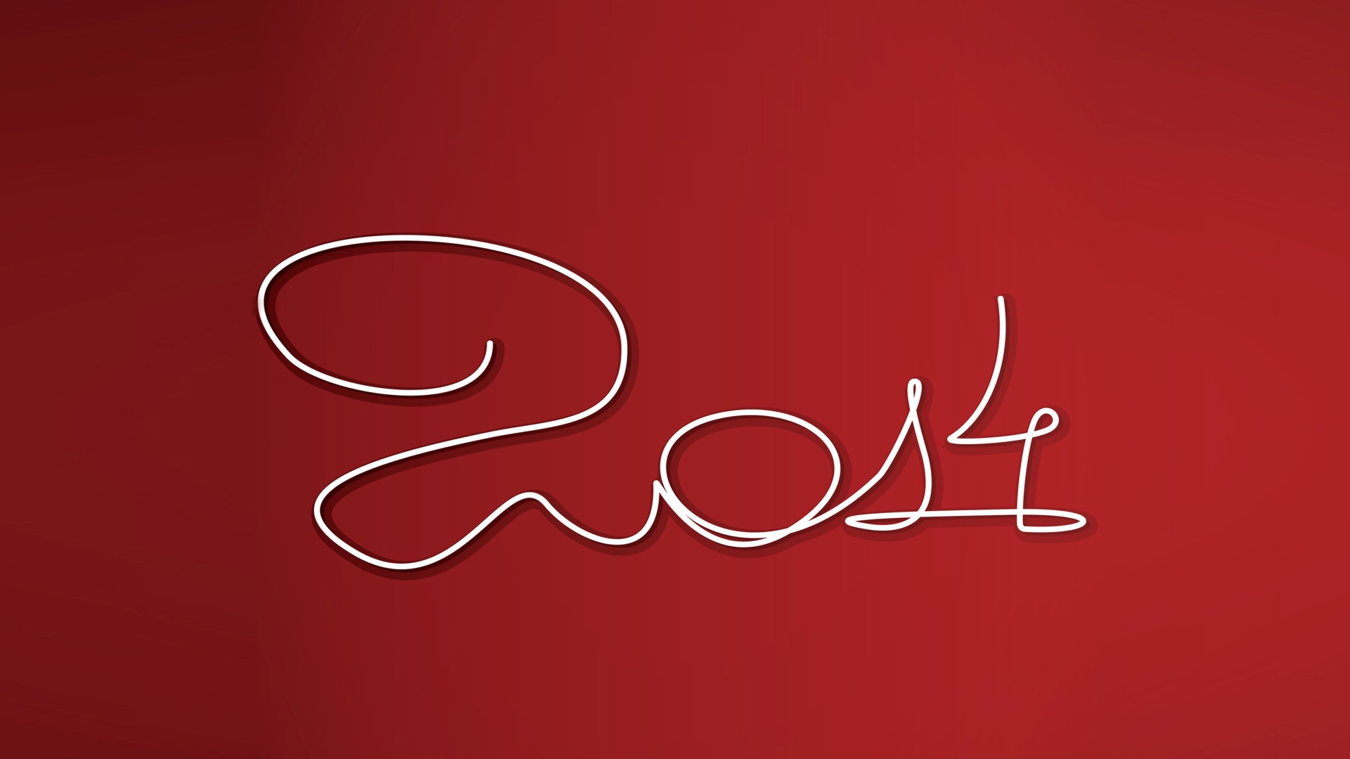 Новый год 2014 на красном фоне