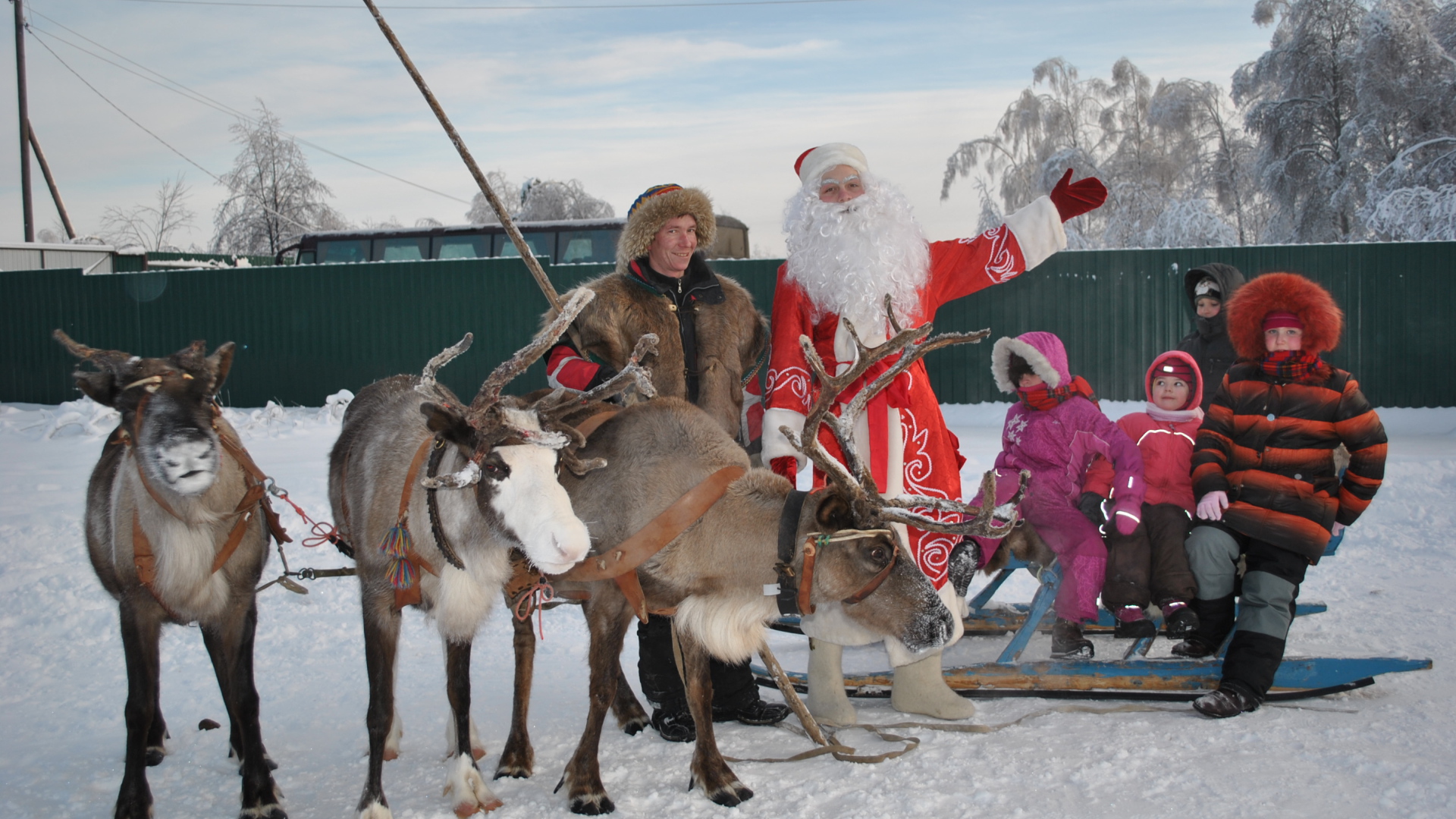 B гости к деду морозу