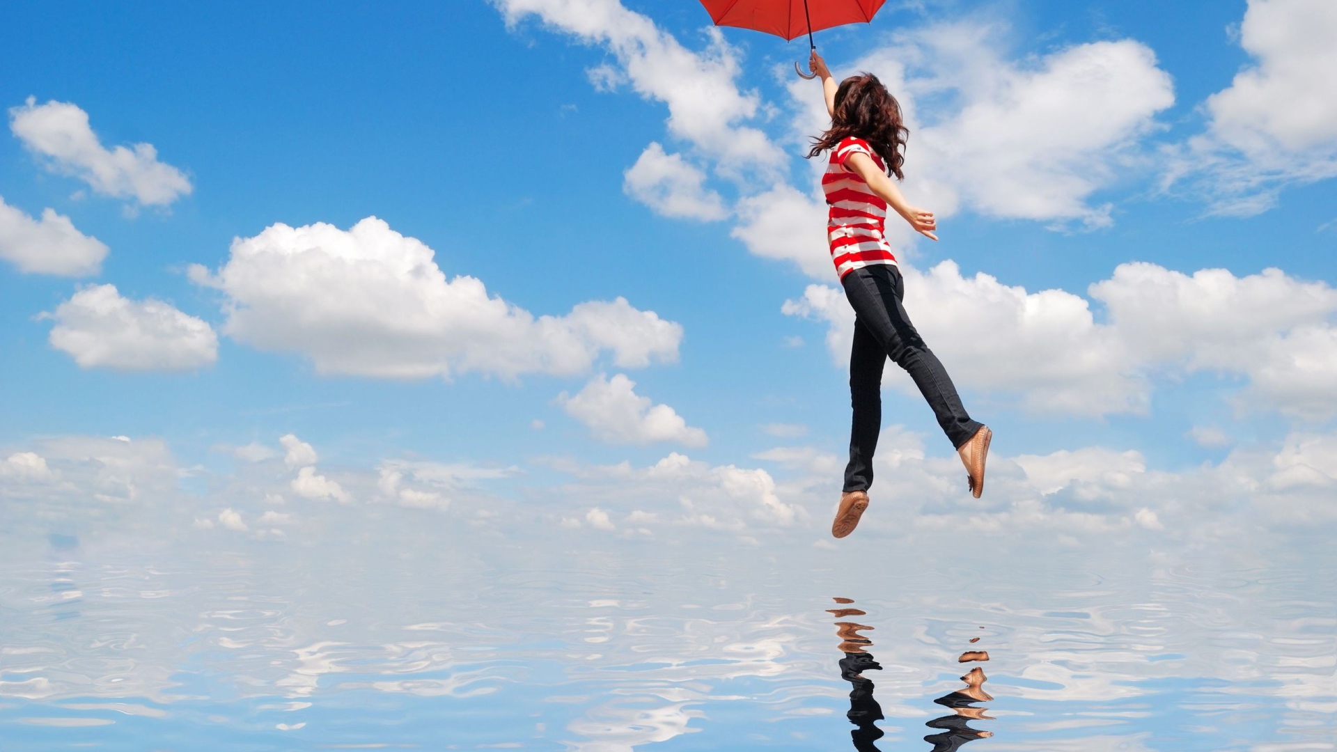 Полет на зонтике