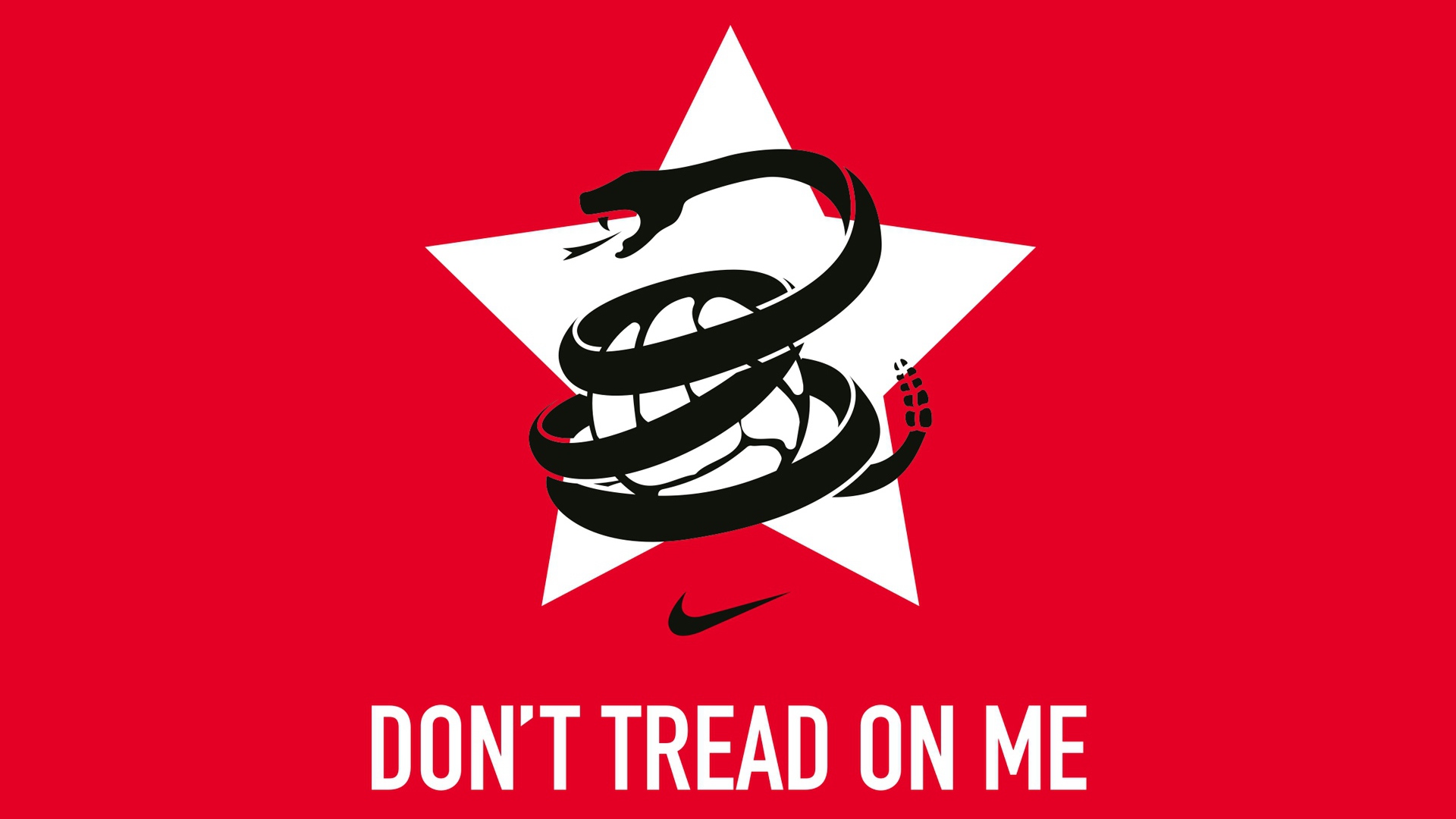 don't tread on me Nike logo