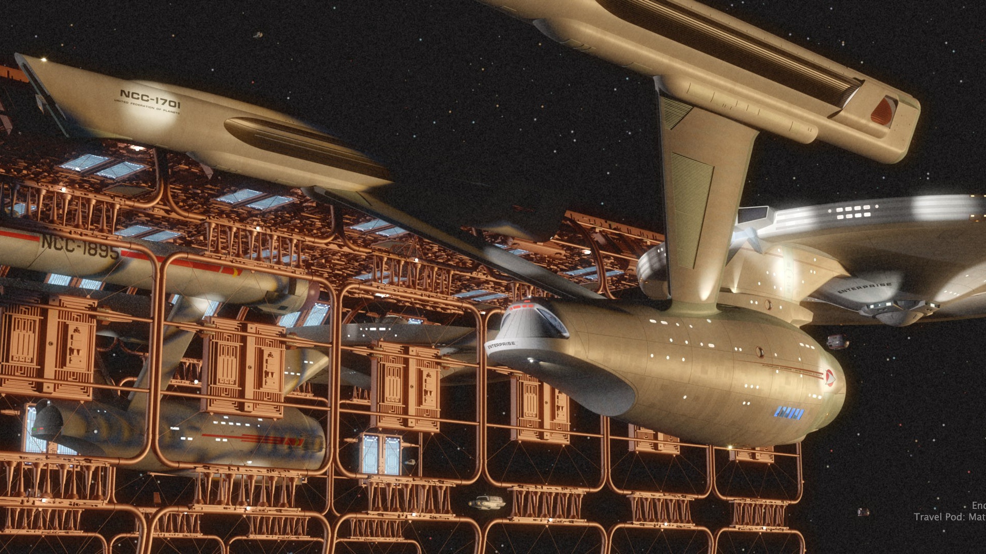 Космический корабль на стоянке