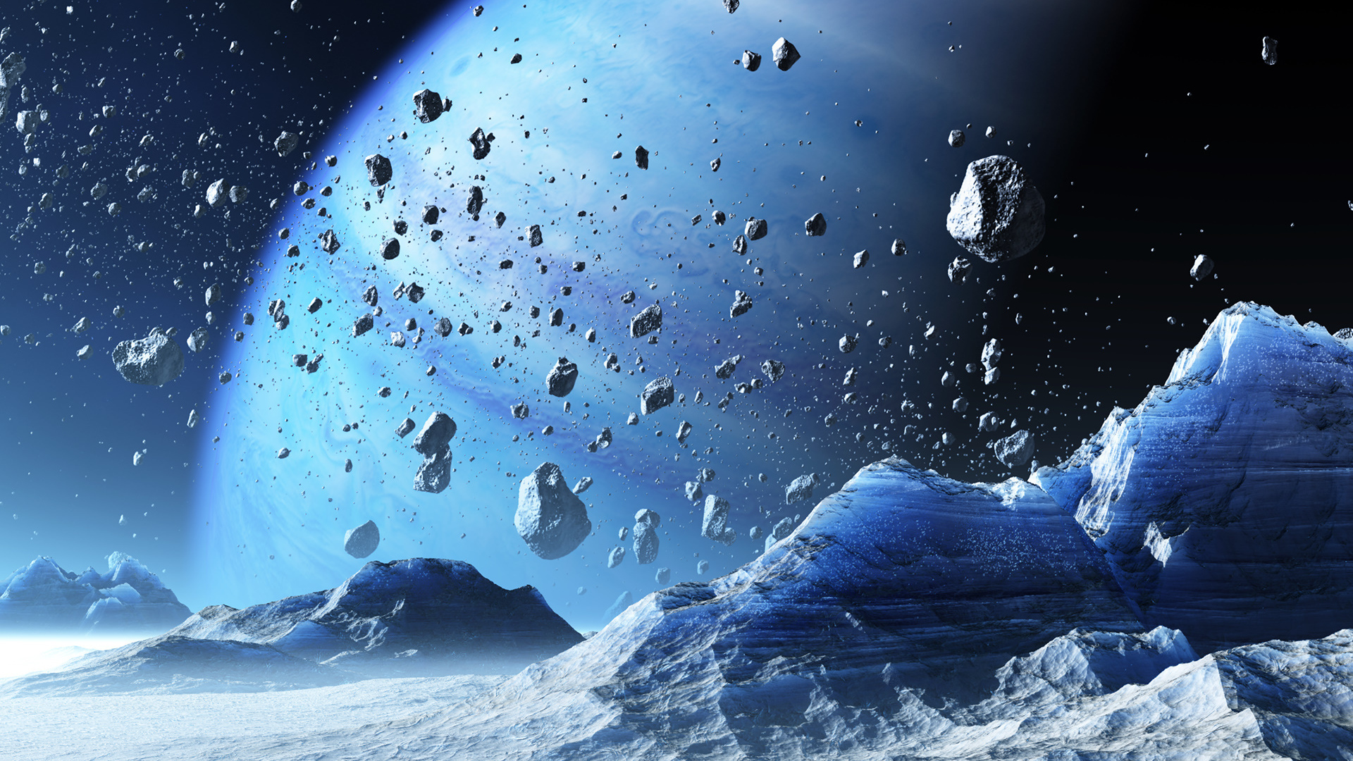 Метеоритный пояс планеты