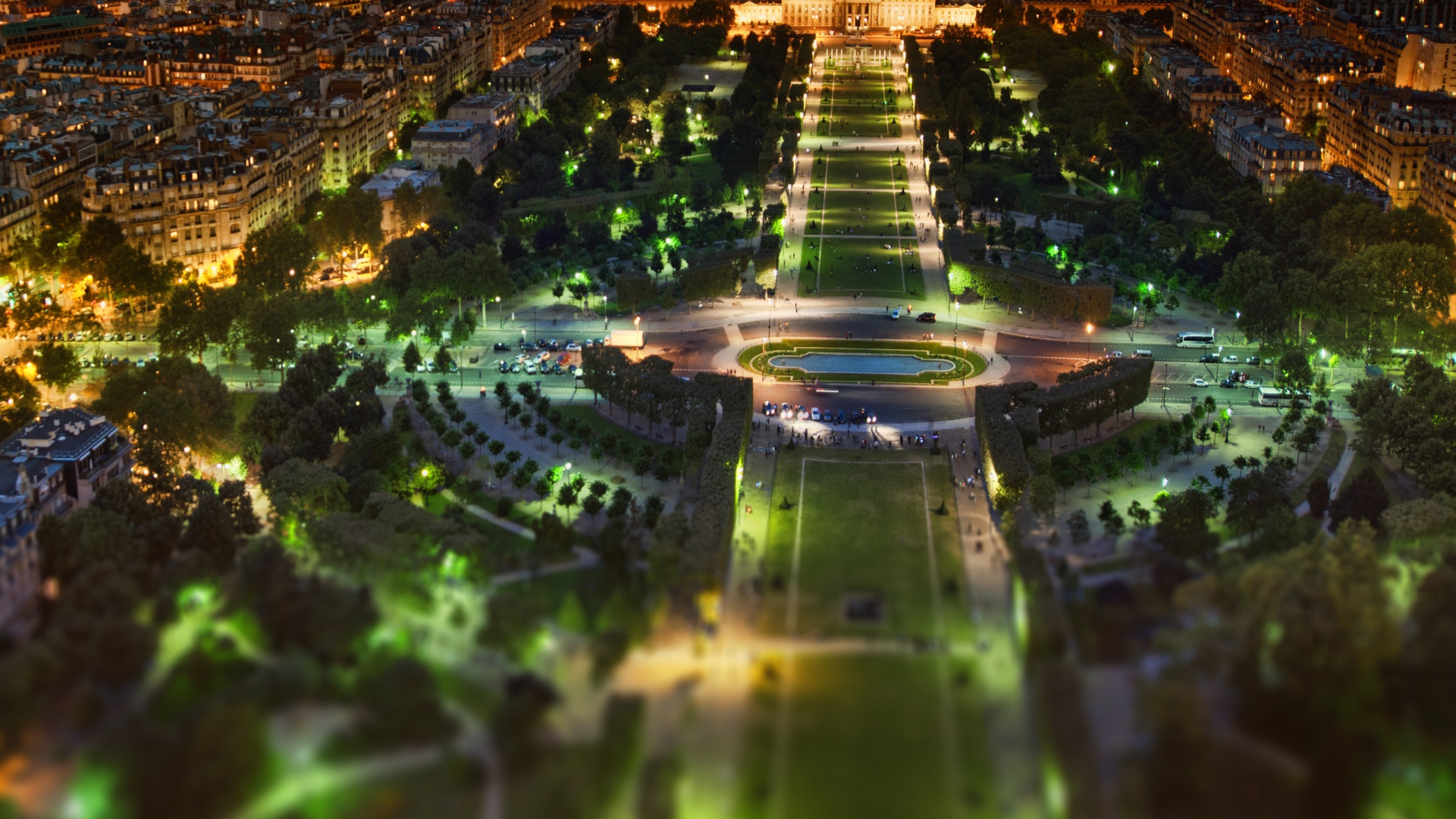 Ночная панорама Парижа