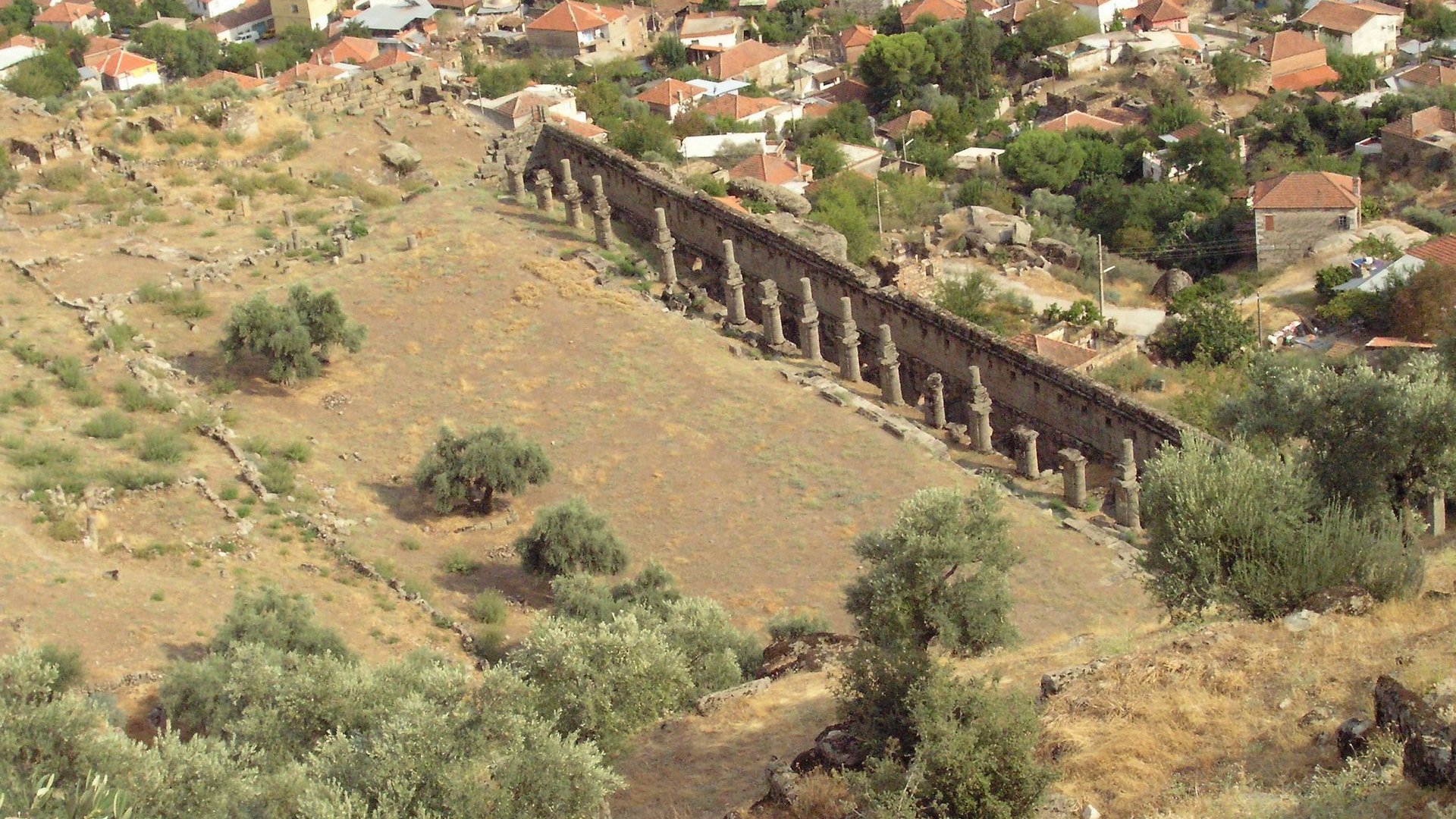 Ruins from the air  Agora Turkey
