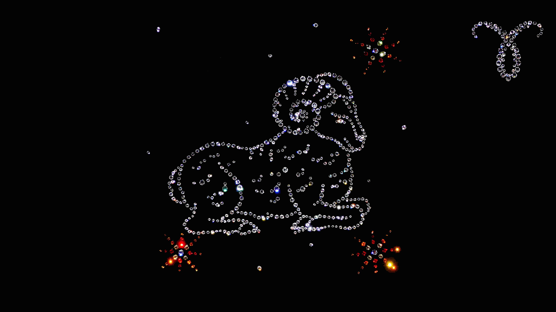 Овен из драгоценных камней