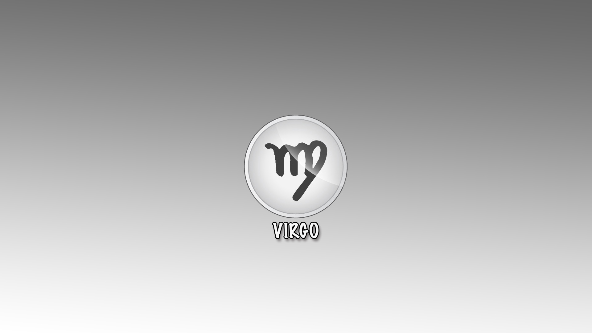 Знак дева на сером фоне