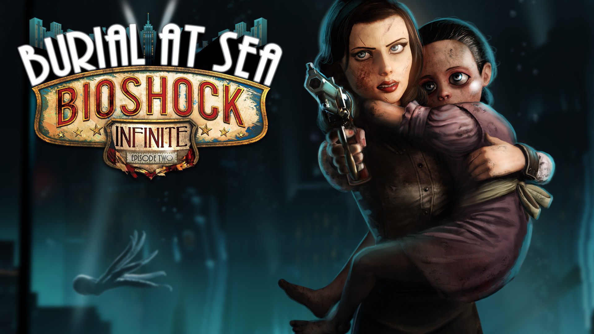 Bioshock Infinite: женщина защищает ребенка