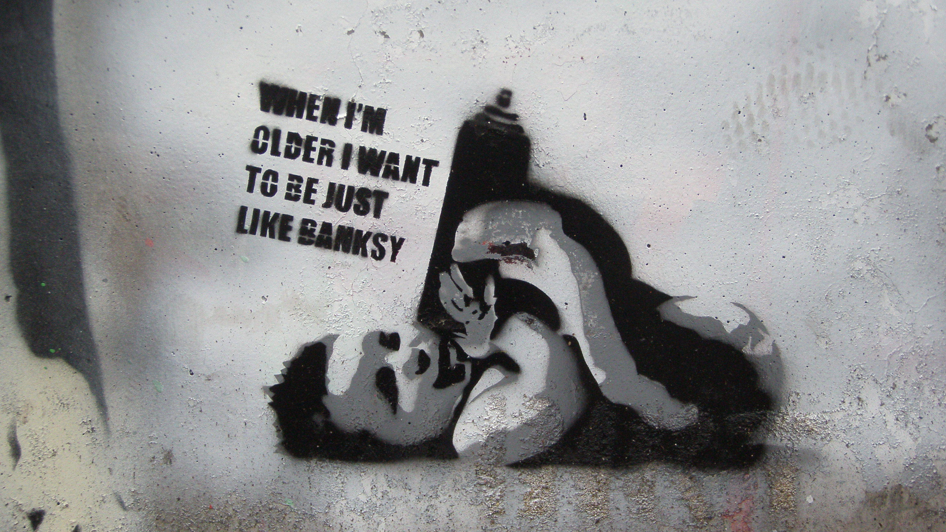 Граффити, хочу быть как Бэнкси
