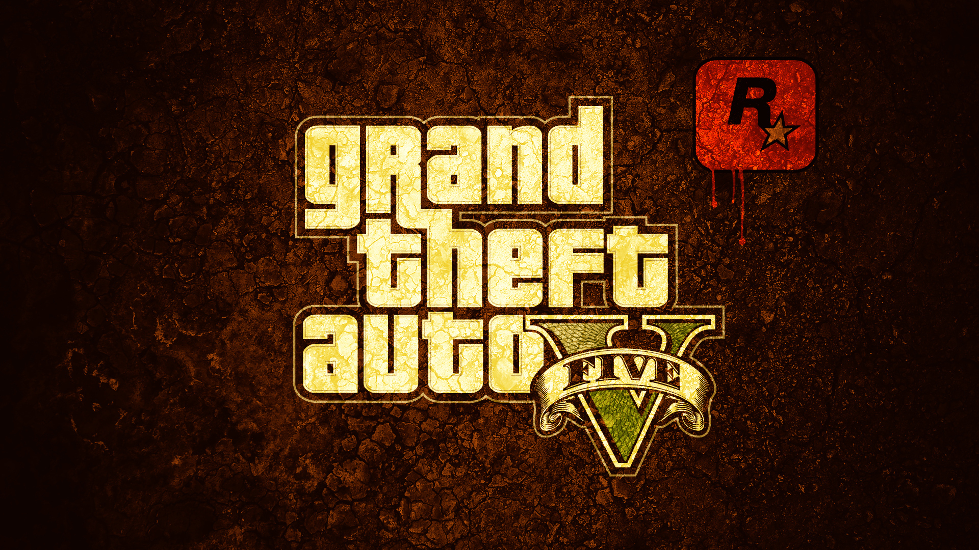 Grand Theft Auto V красные обои