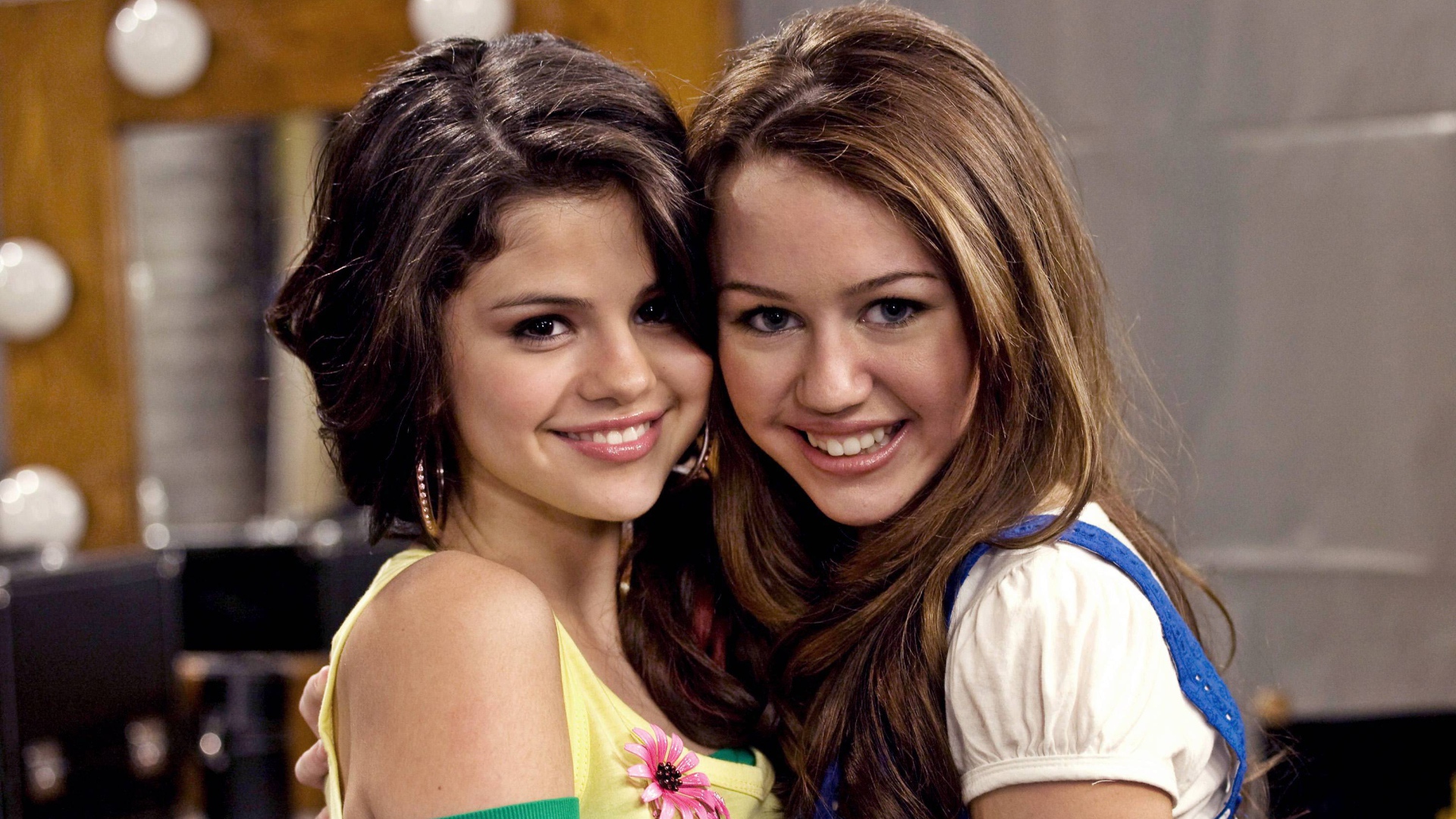 Miley Cyrus and Selena Gomez