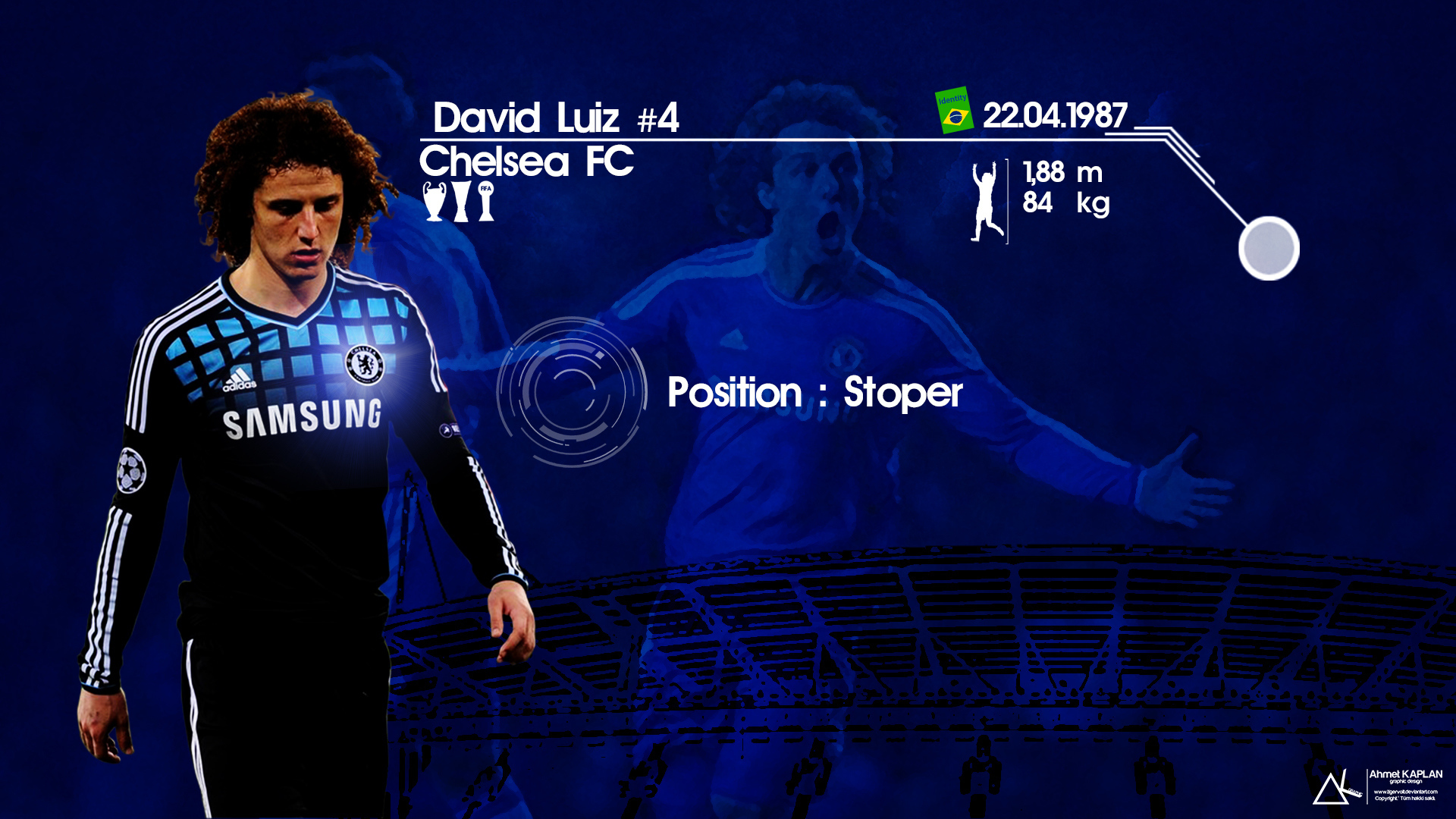 Лучший футболист Челси Давид Луис