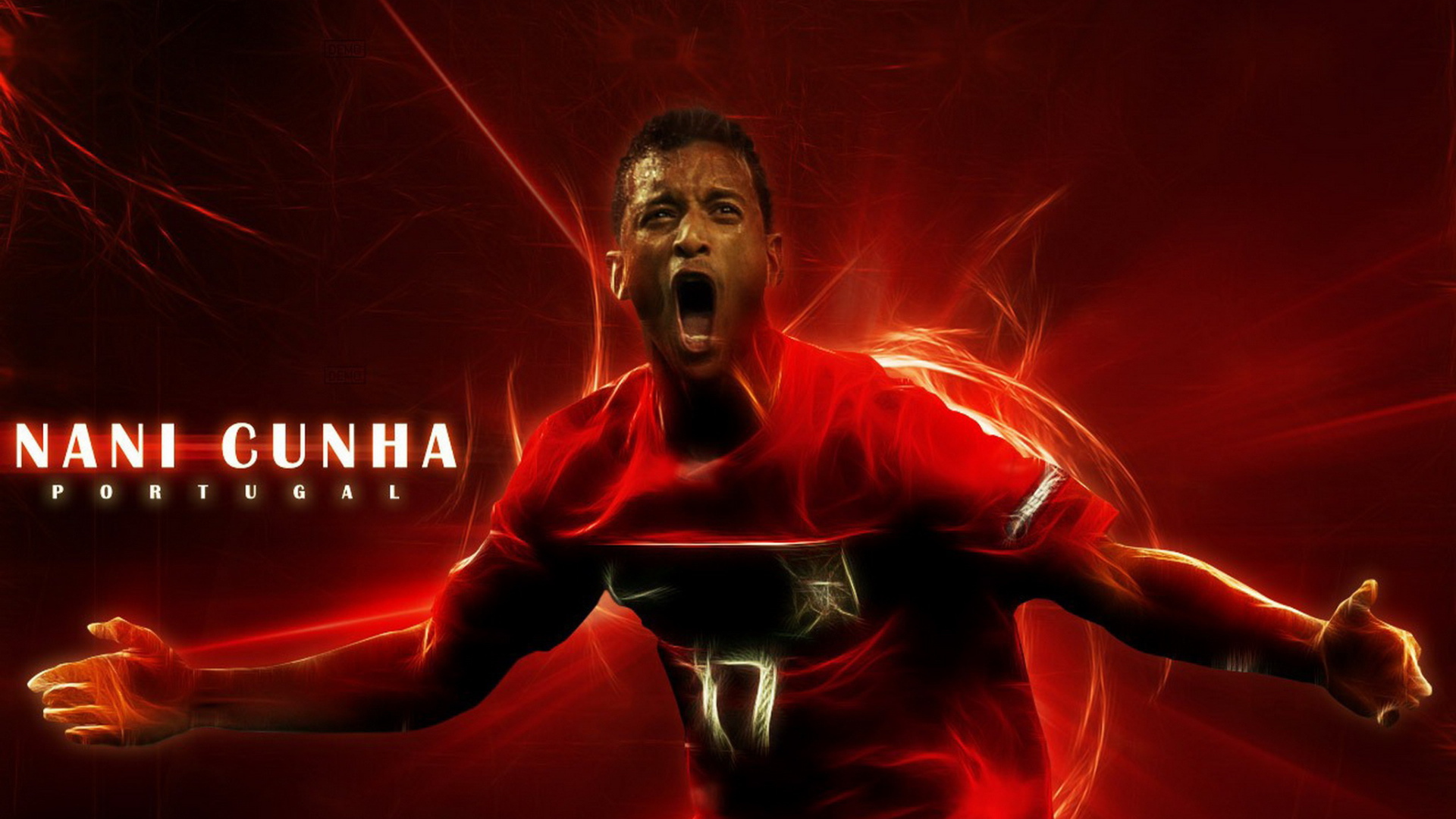 Лучший футболист Манчестер Юнайтед Луиш Нани в огне