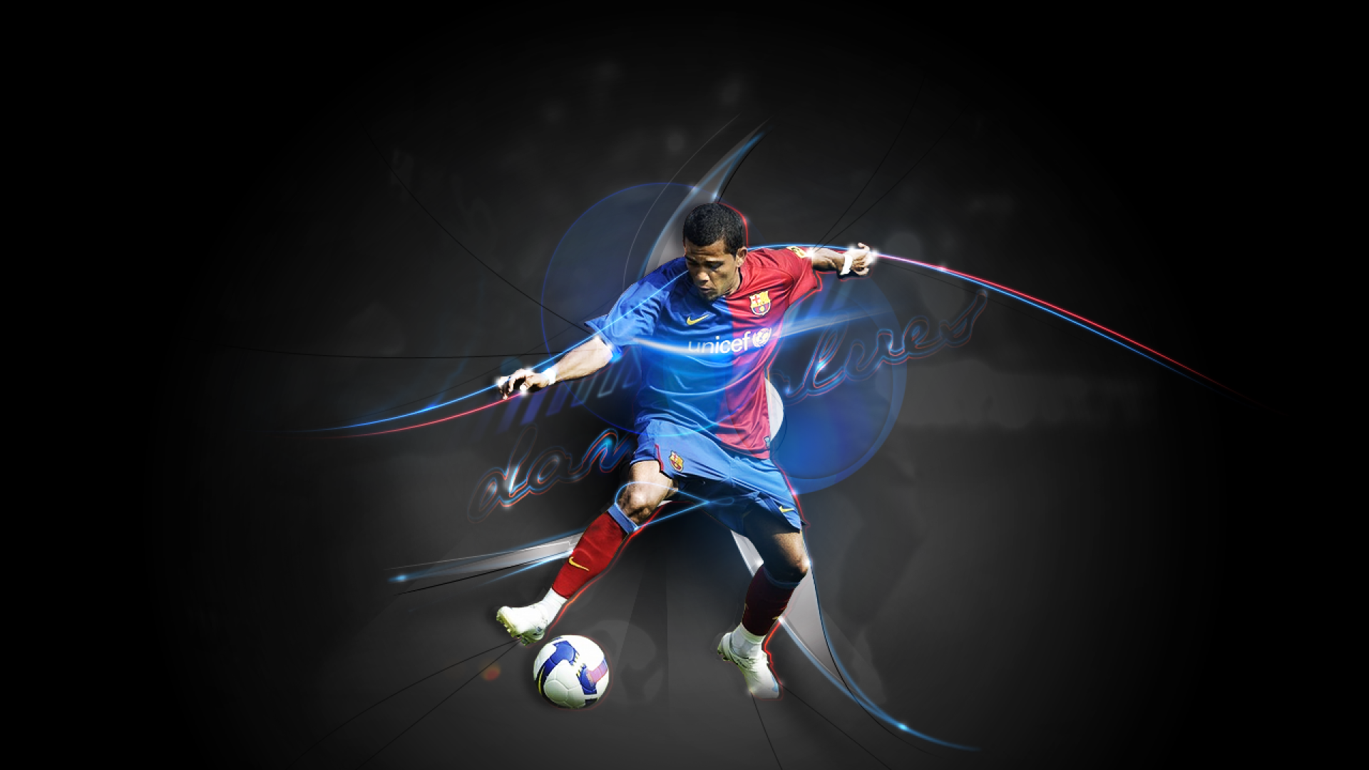 Защитник номер 2 Барселоны Даниэл Алвес