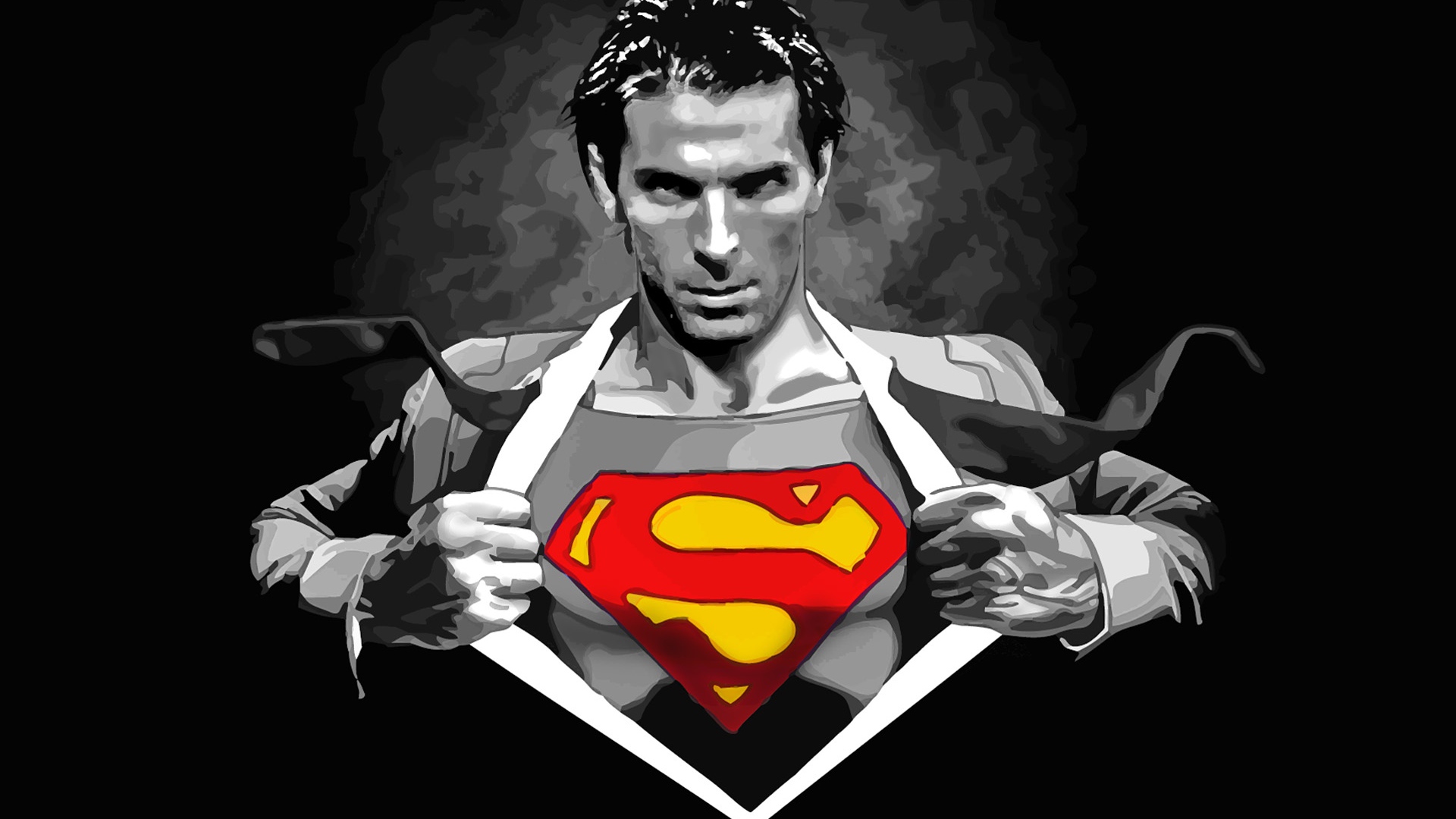  Футболист Ювентуса Джанлуиджи Буффона супермен