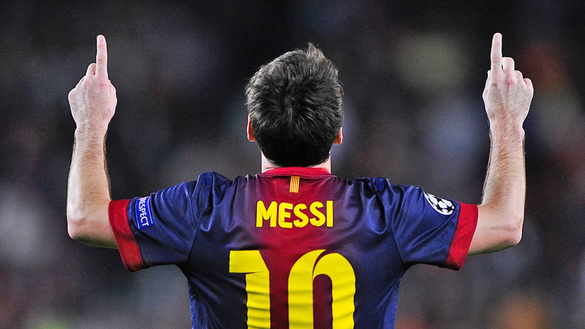 The player of Barcelona Lionel Messi