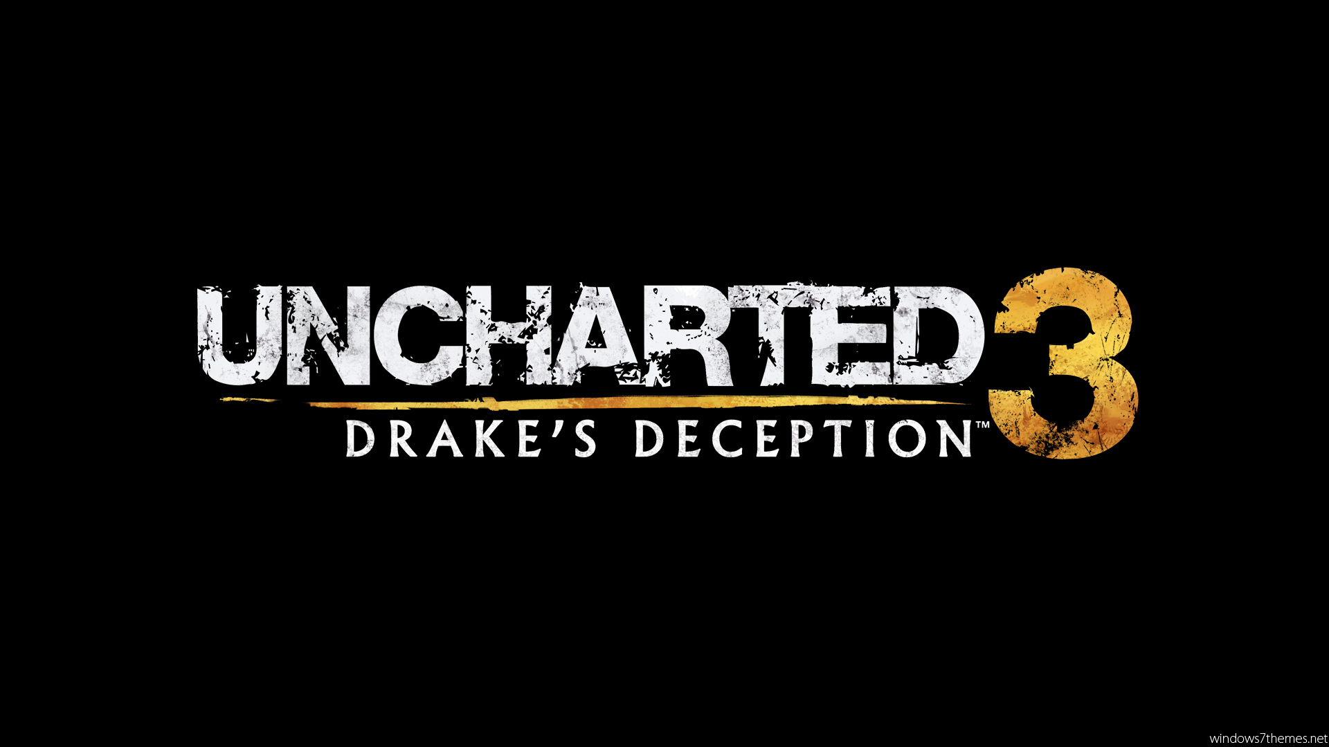 Uncharted 3 : black background
