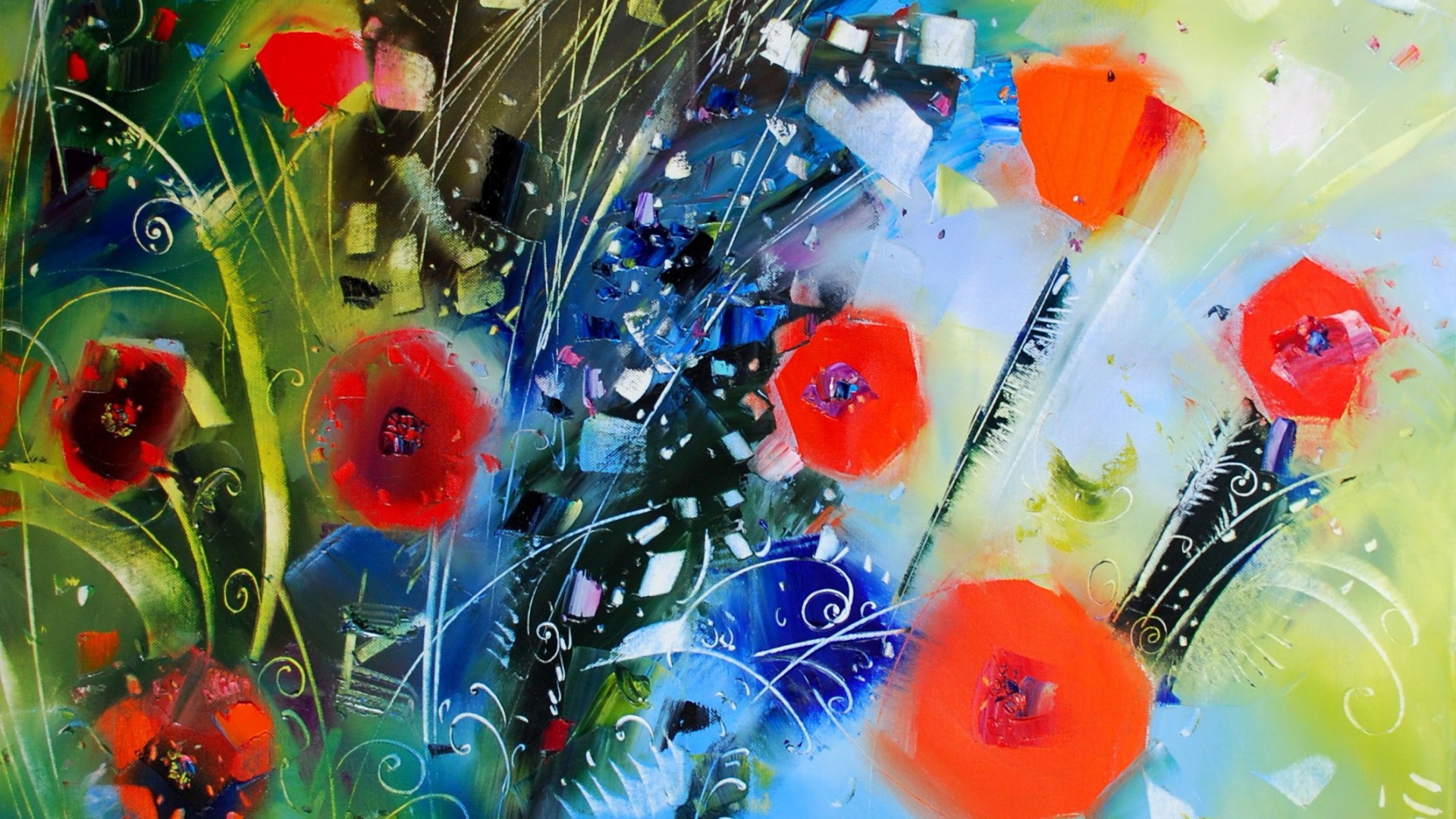 Абстрактные маки