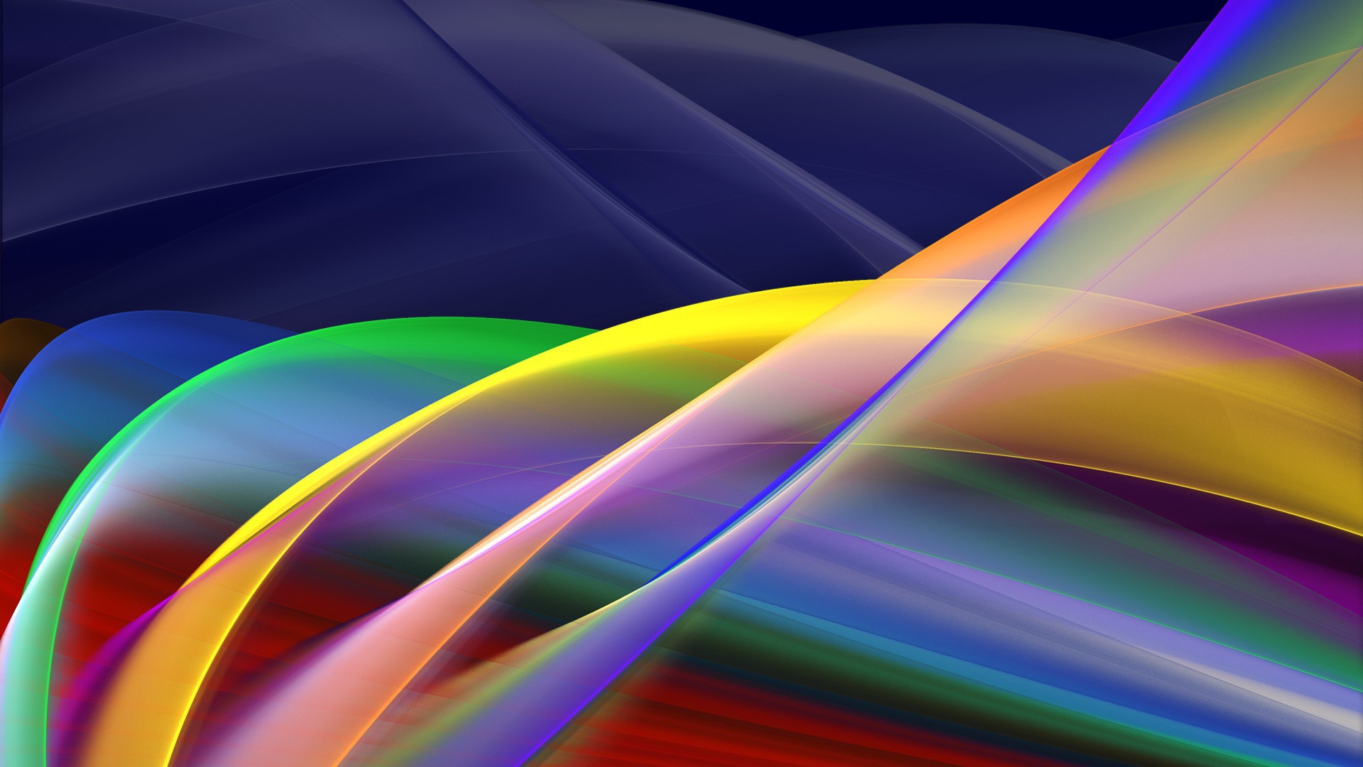 Радужные волны света